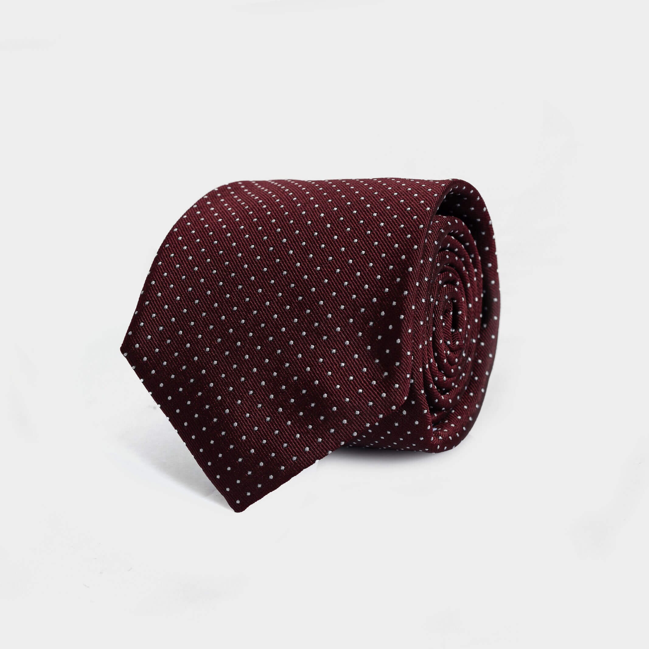 The Maroon Basso Silk Tie Tie- Ledbury