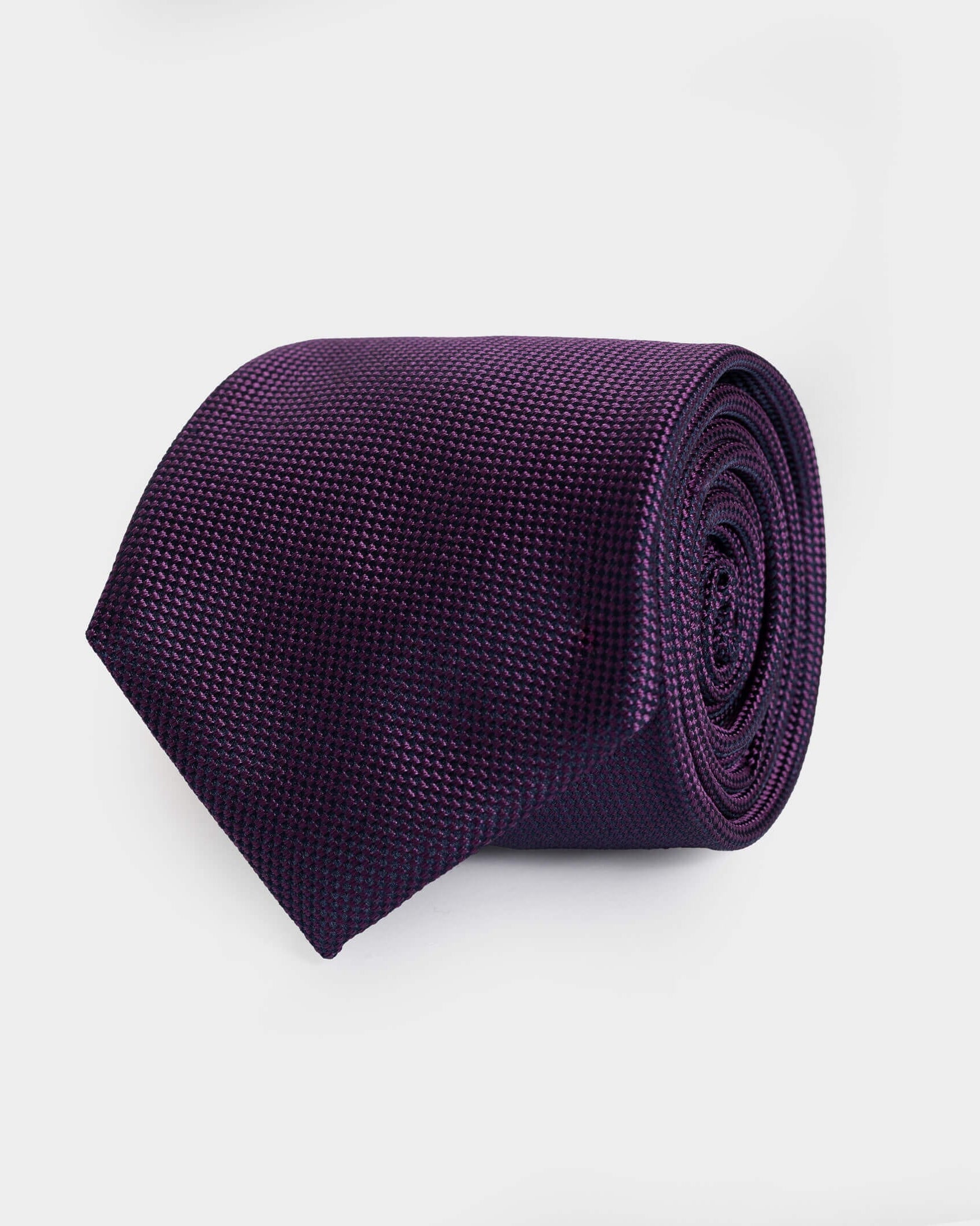 The Purple Barone Silk Tie Tie- Ledbury