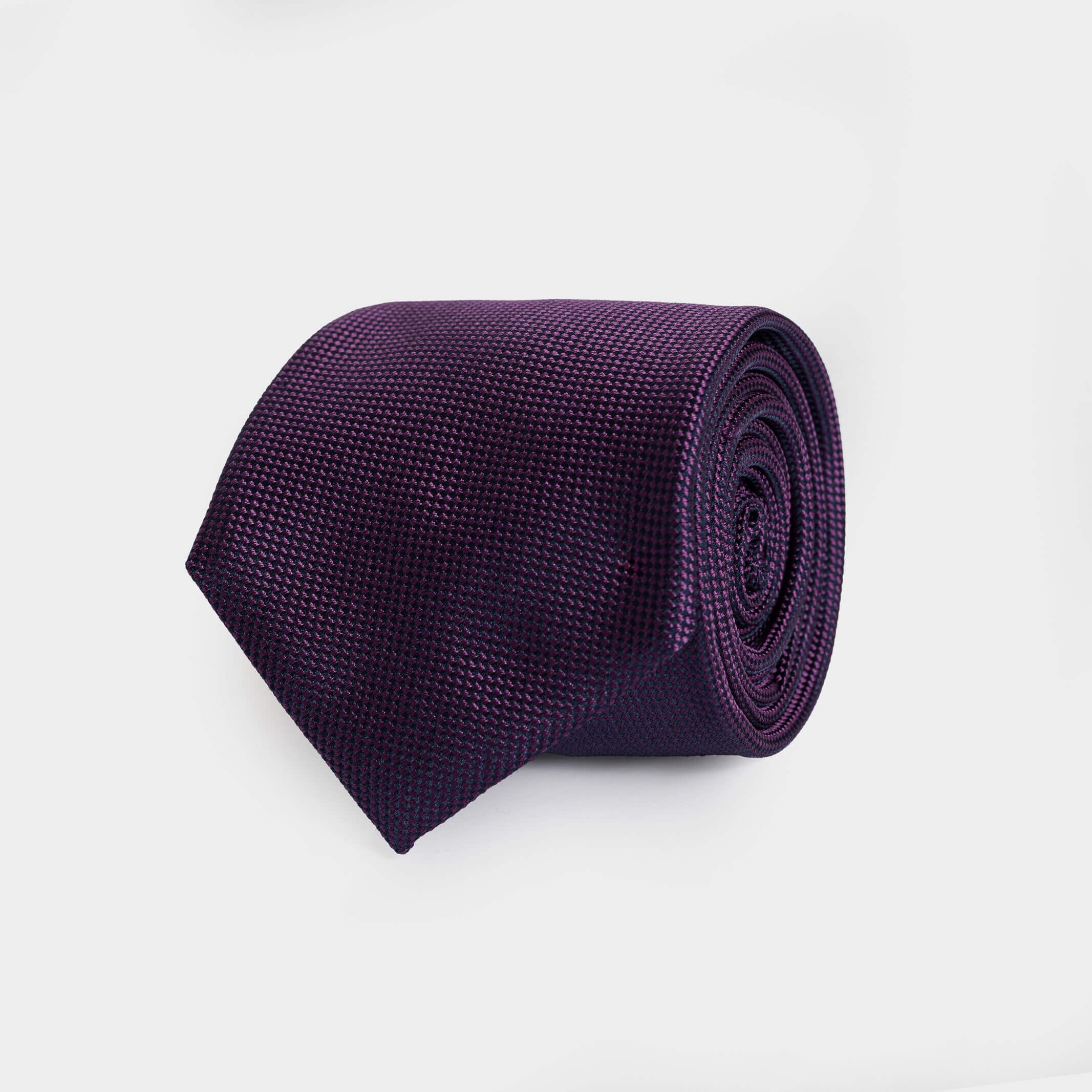 The Purple Barone Silk Tie Tie- Ledbury