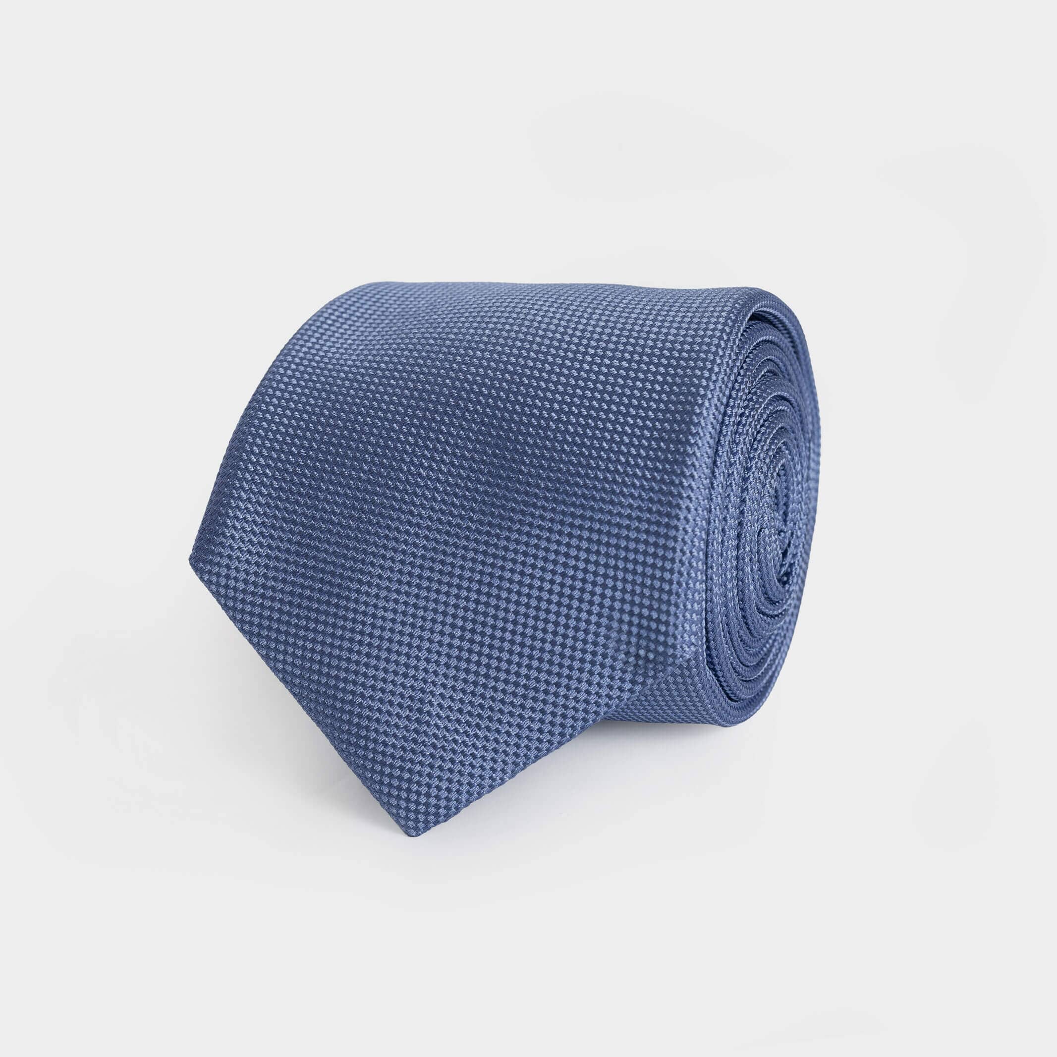 The Light Blue Barone Silk Tie Tie- Ledbury
