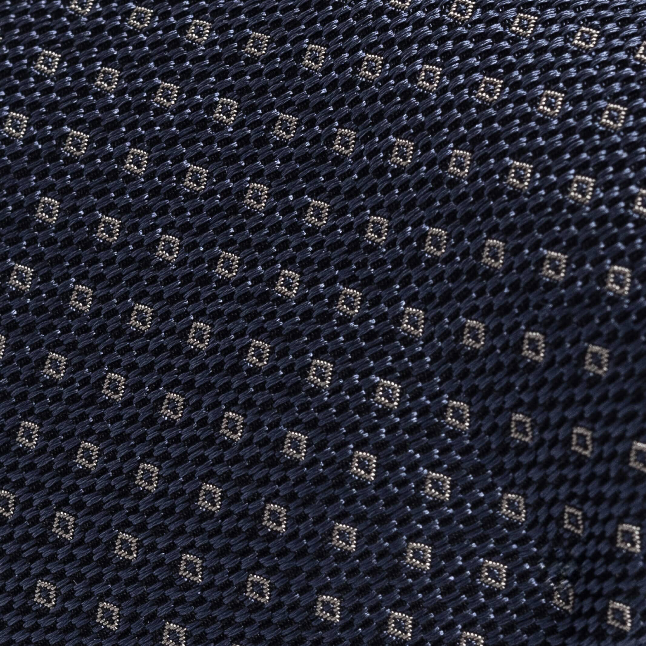 The Blue Monte Silk Cotton Tie Tie- Ledbury