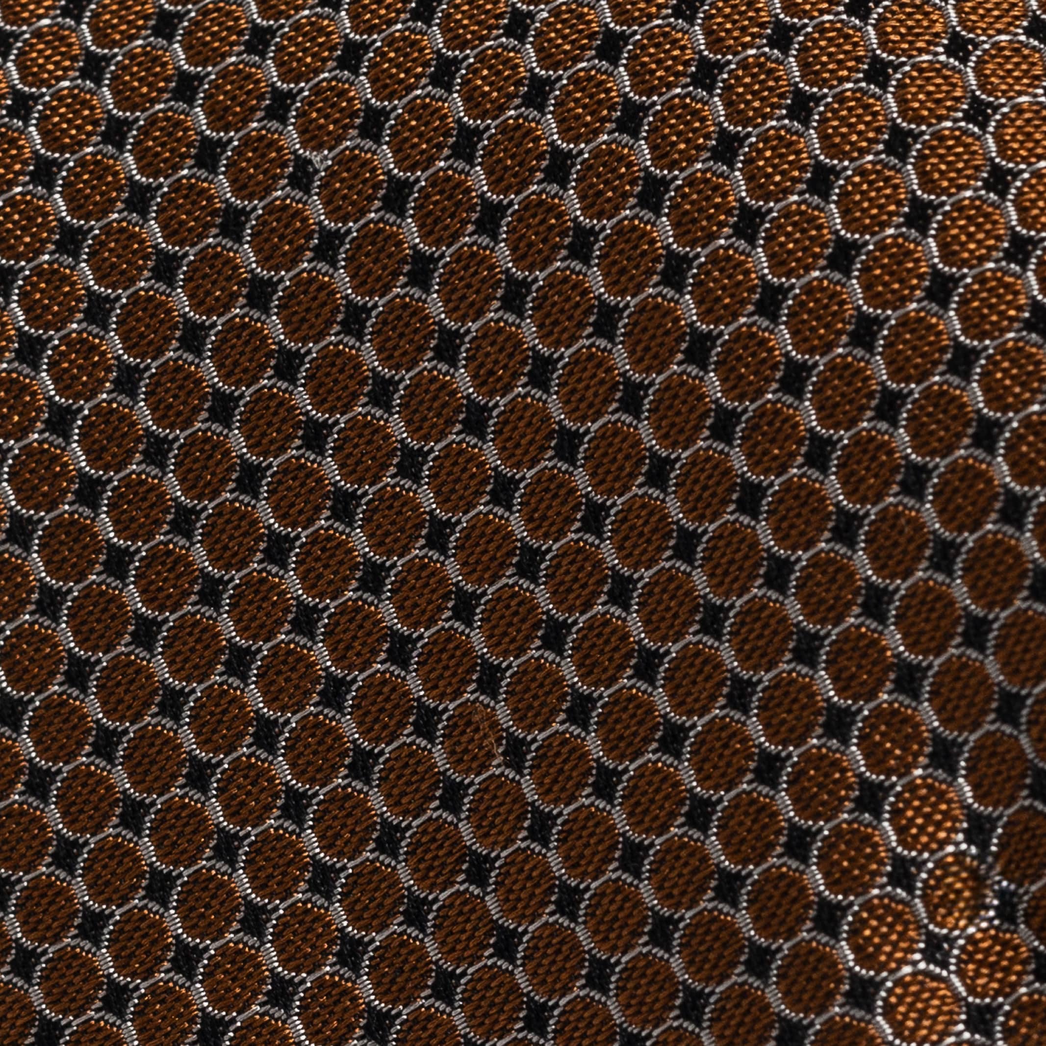 The Burnt Orange Santo Silk Cotton Tie Tie- Ledbury