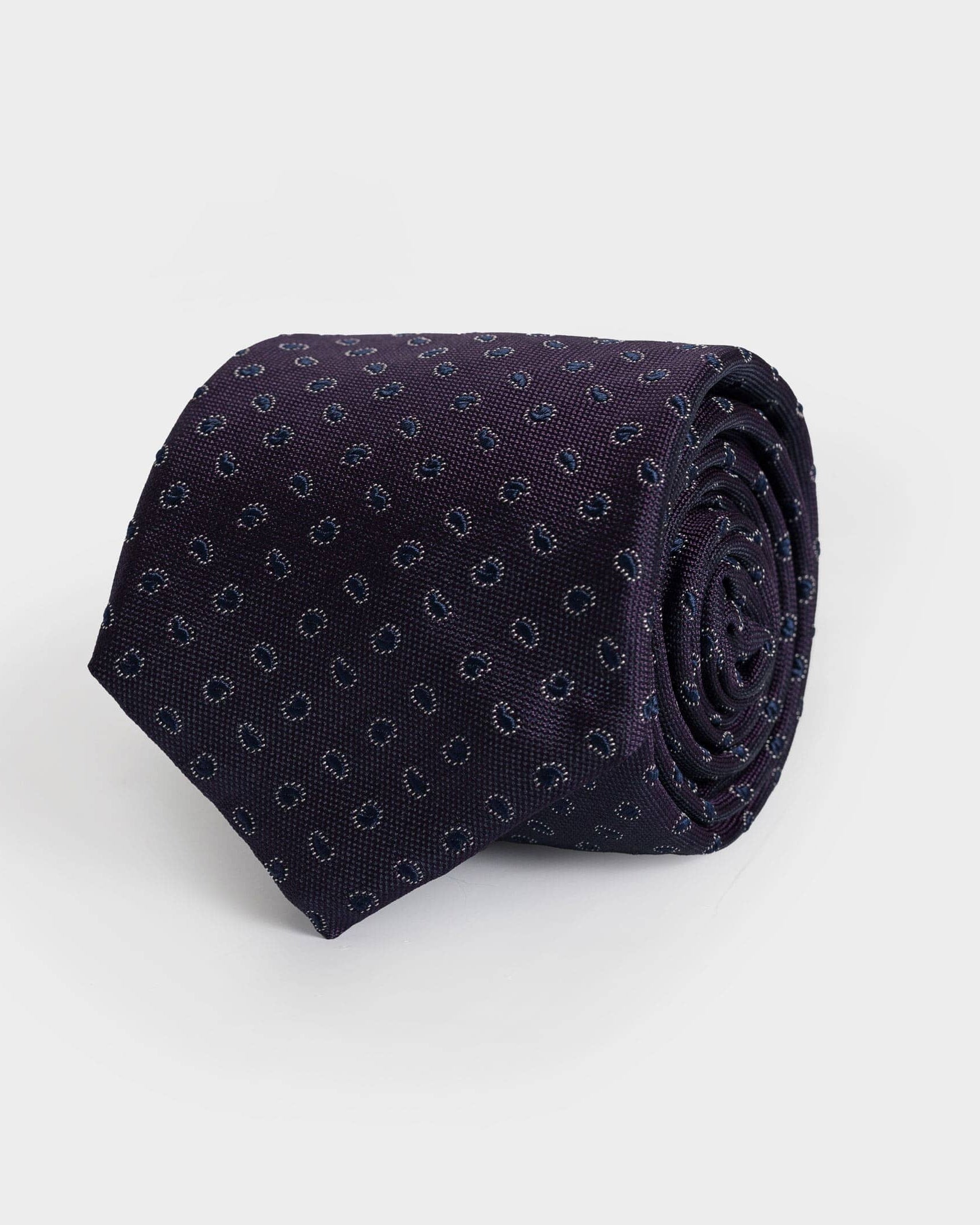 The Purple Como Silk Tie Tie- Ledbury