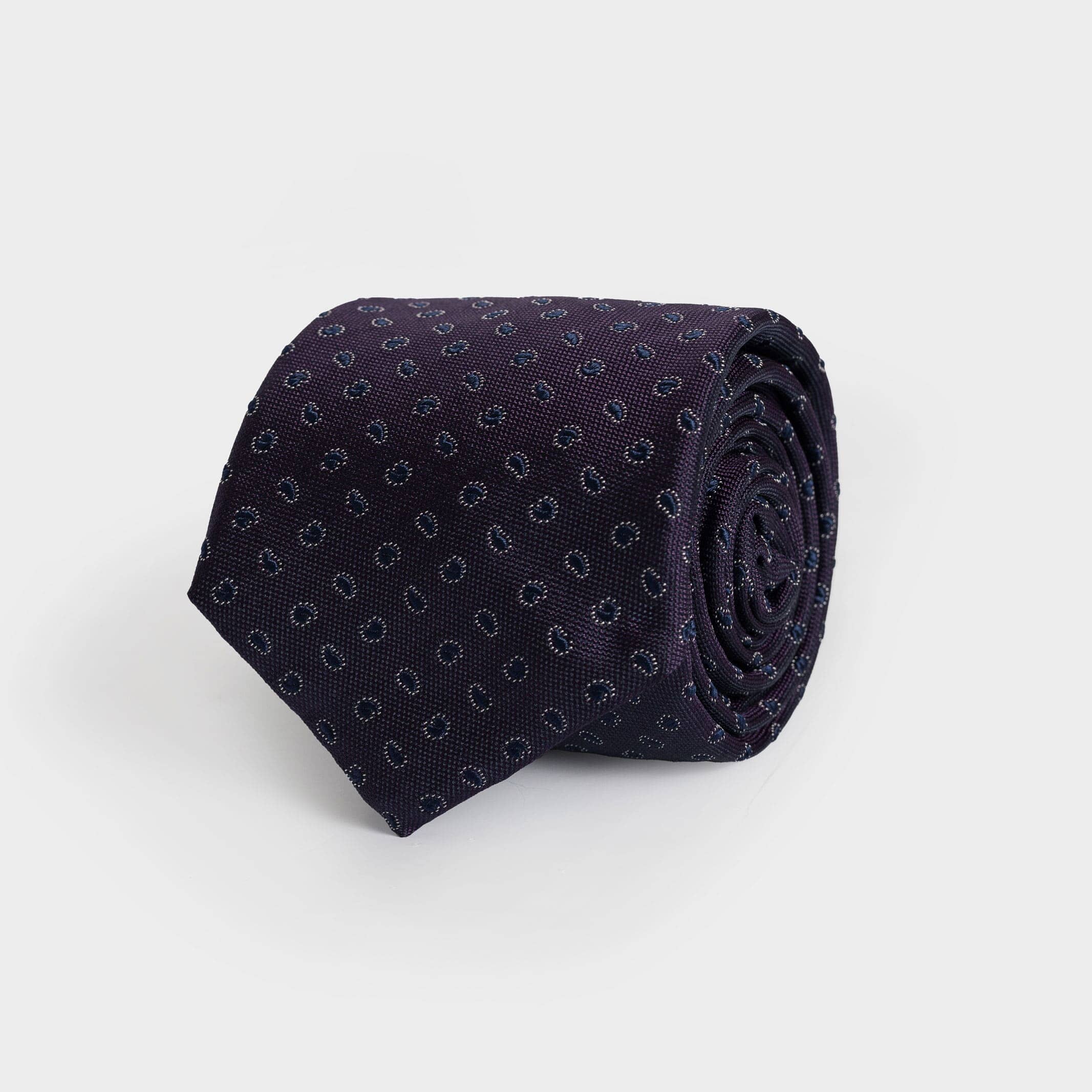 The Purple Como Silk Tie Tie- Ledbury