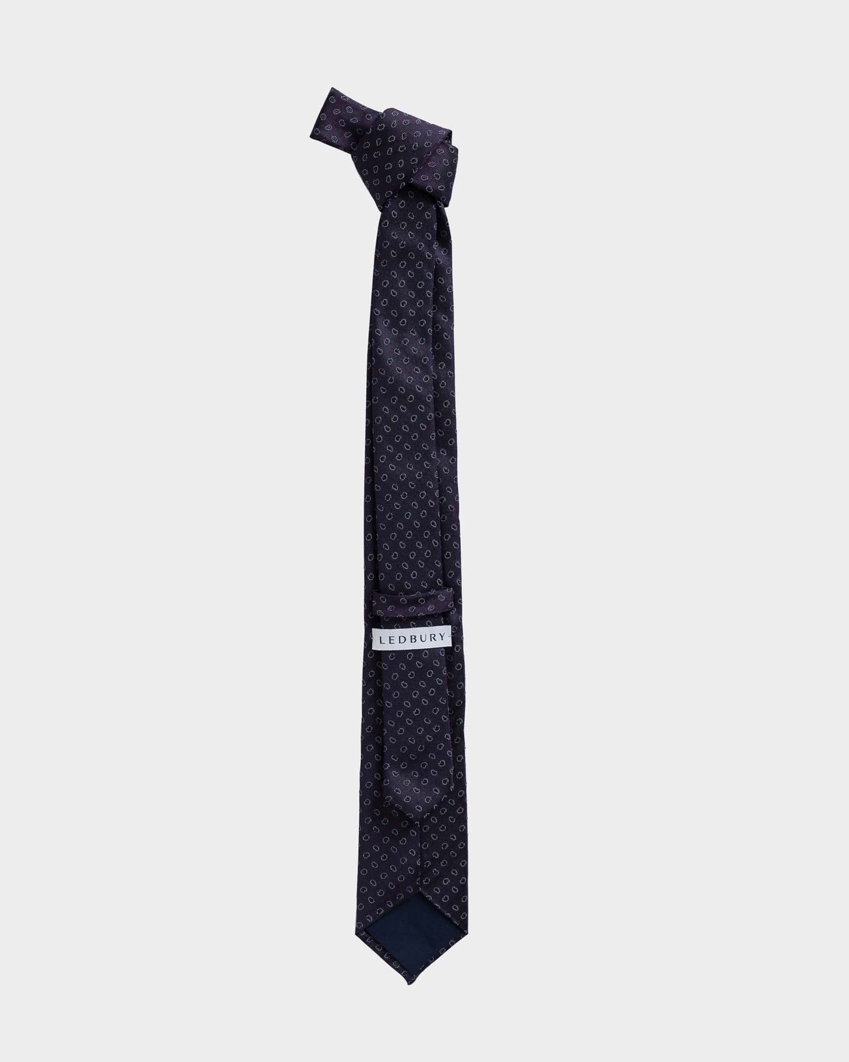 The Purple Como Silk Tie Tie- Ledbury