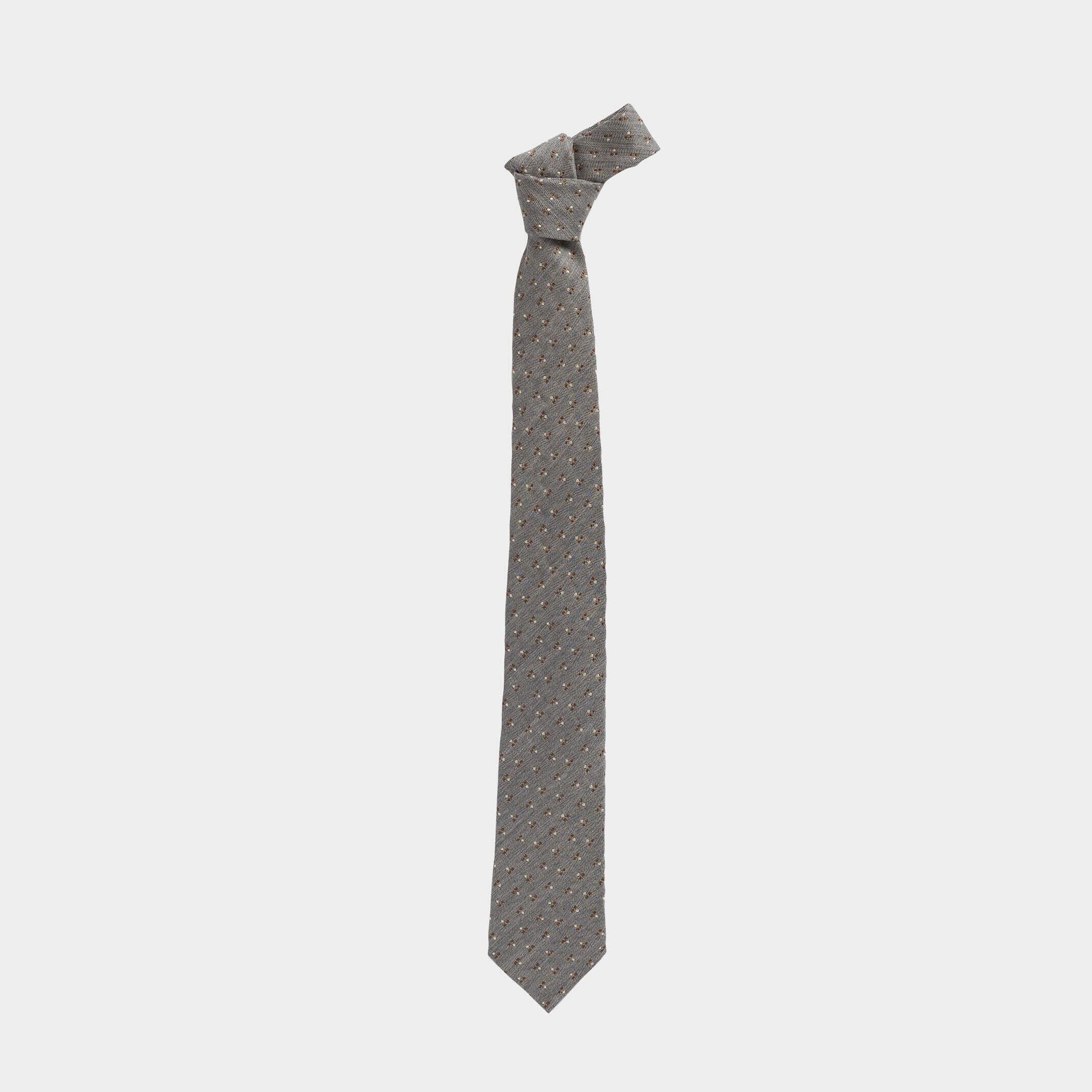 The Grey Heather Porto Tie Tie- Ledbury