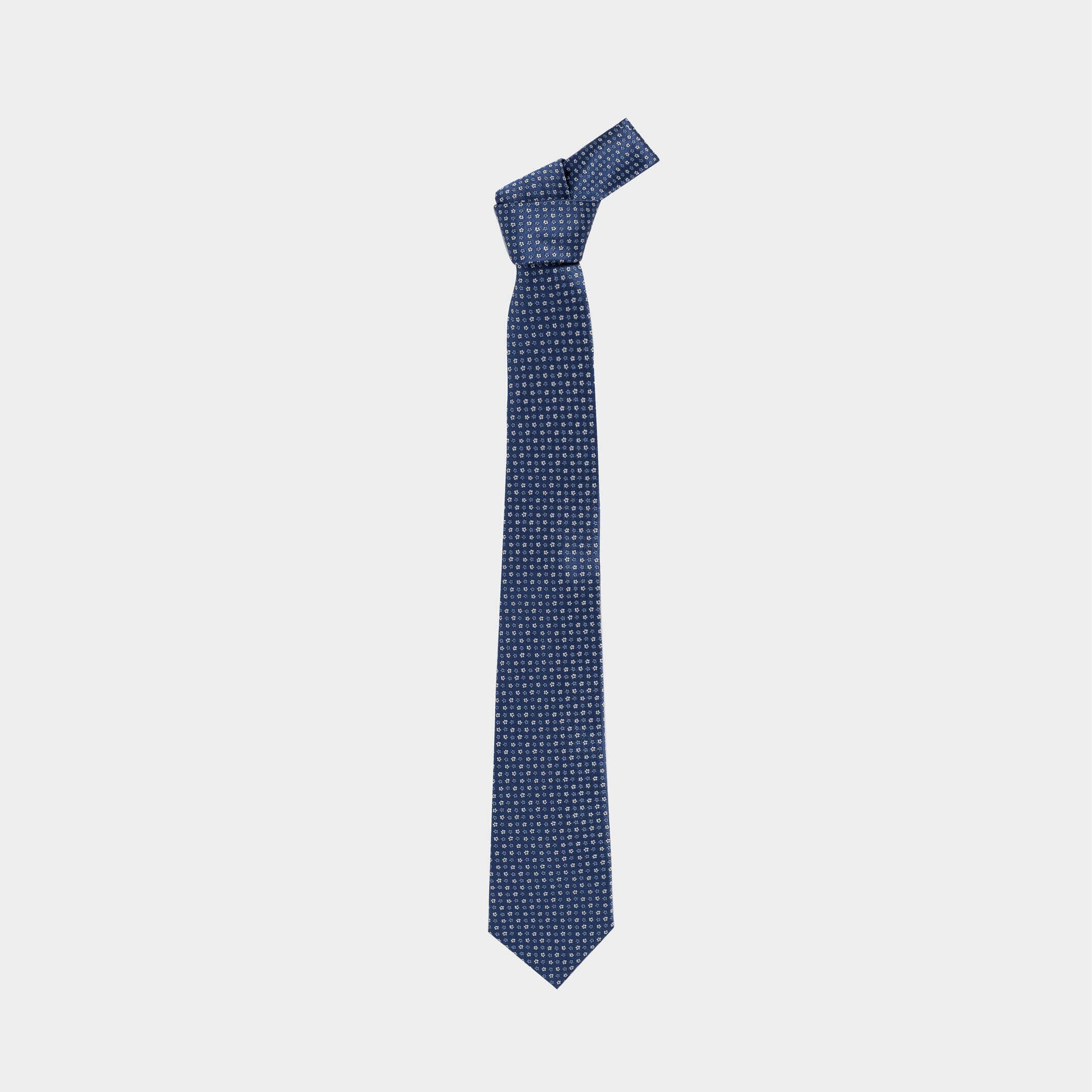 The Blue Clemente Silk Tie Tie- Ledbury