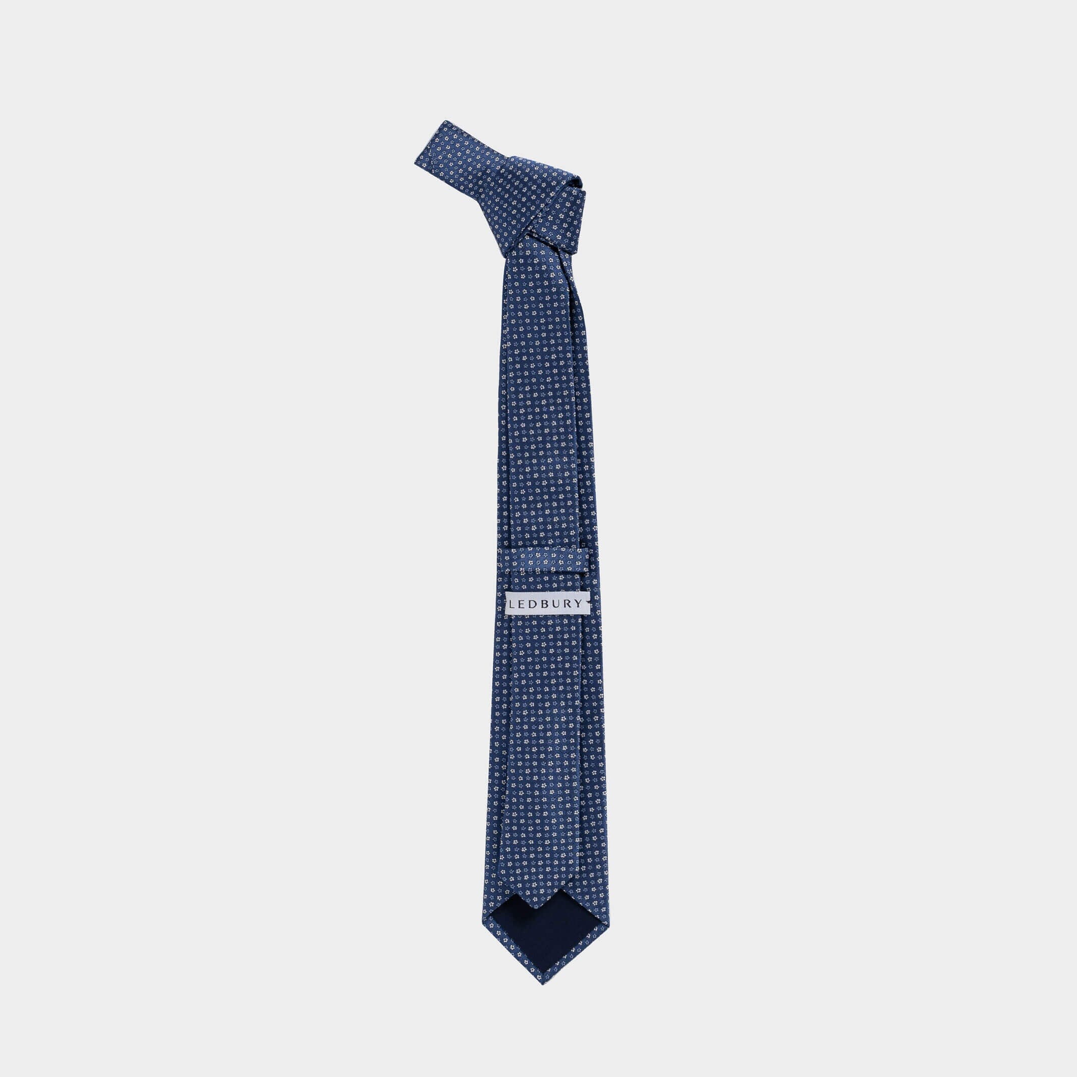 The Blue Clemente Silk Tie Tie- Ledbury