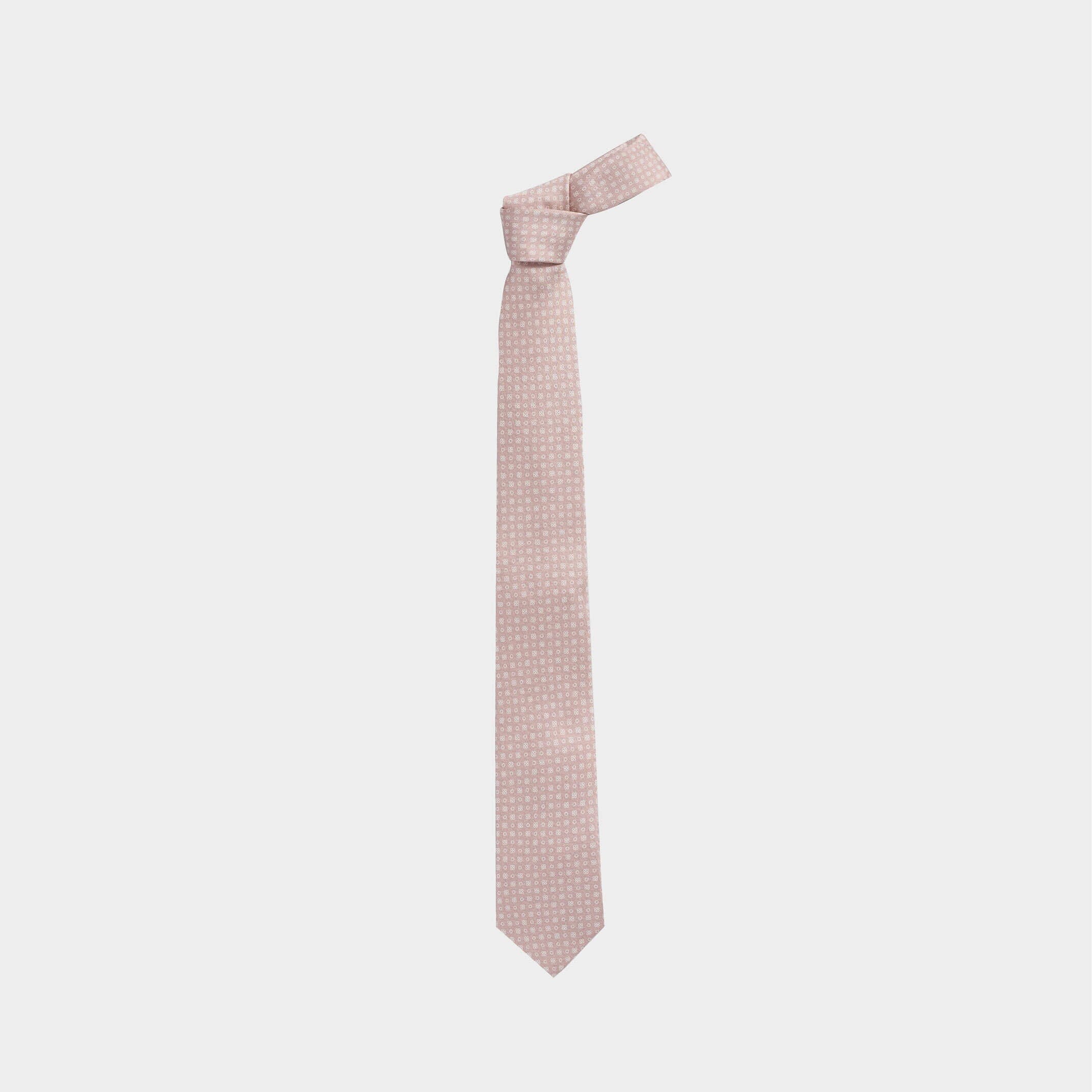 The Pink Arlo Silk Tie Tie- Ledbury