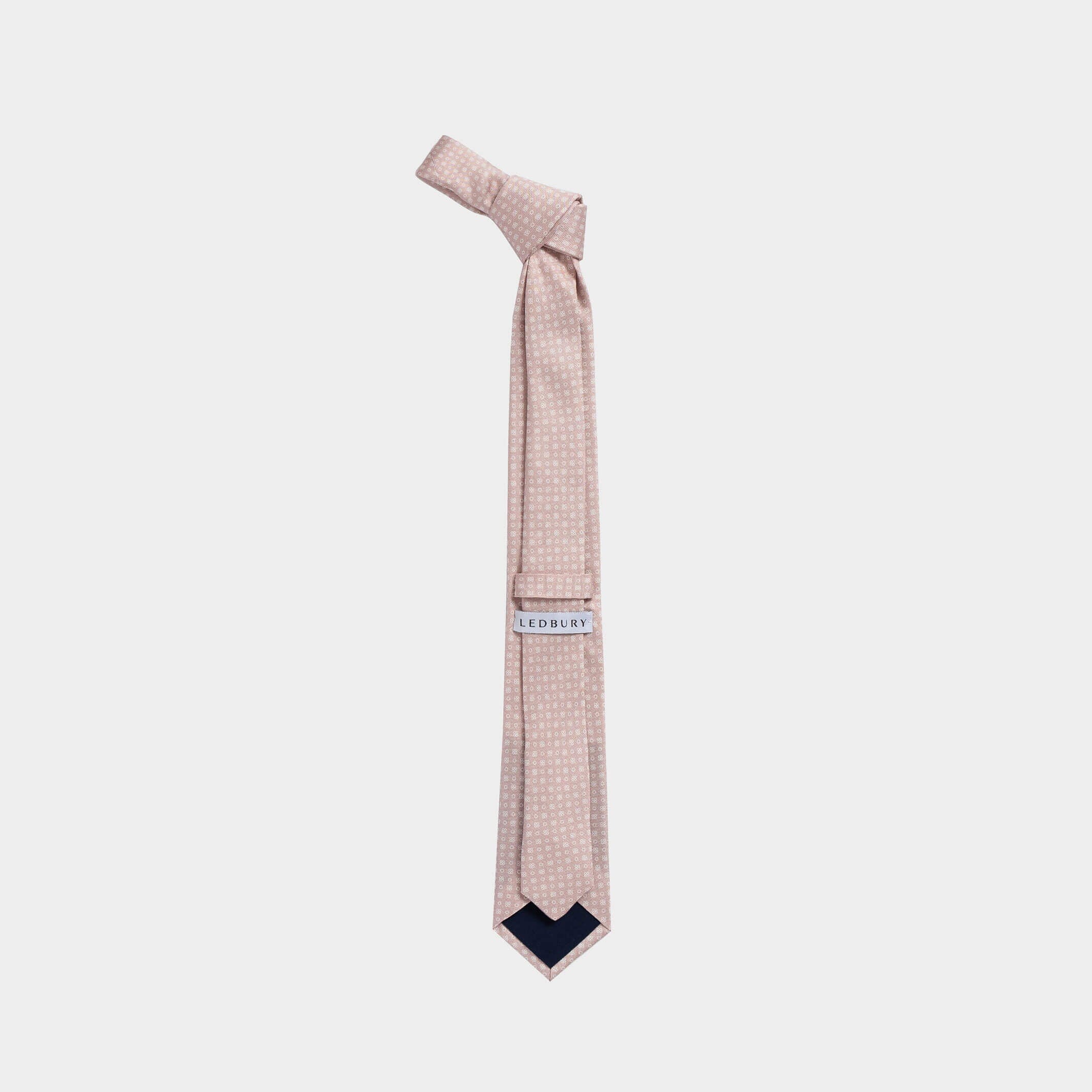 The Pink Arlo Silk Tie Tie- Ledbury