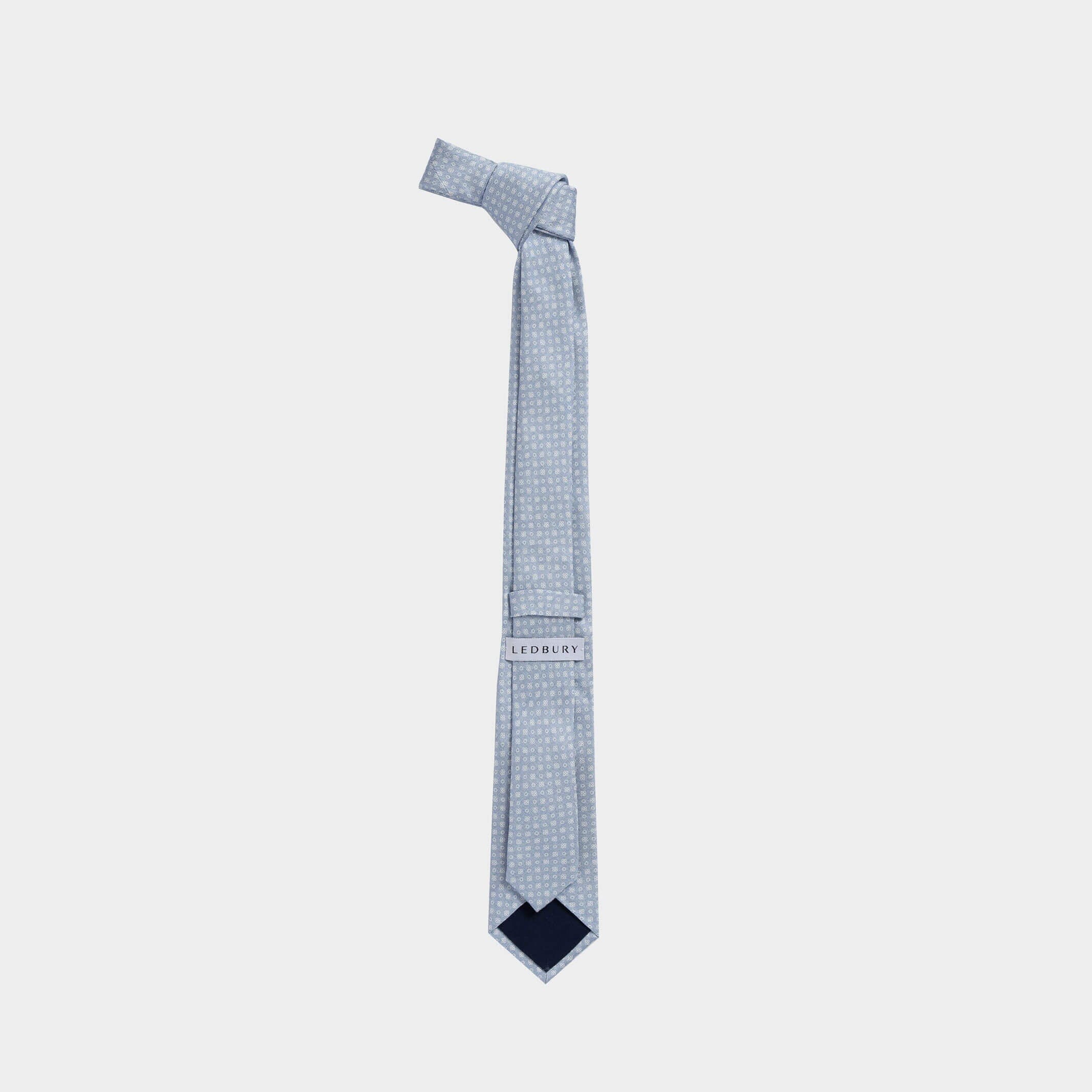 The Light Blue Arlo Silk Tie Tie- Ledbury