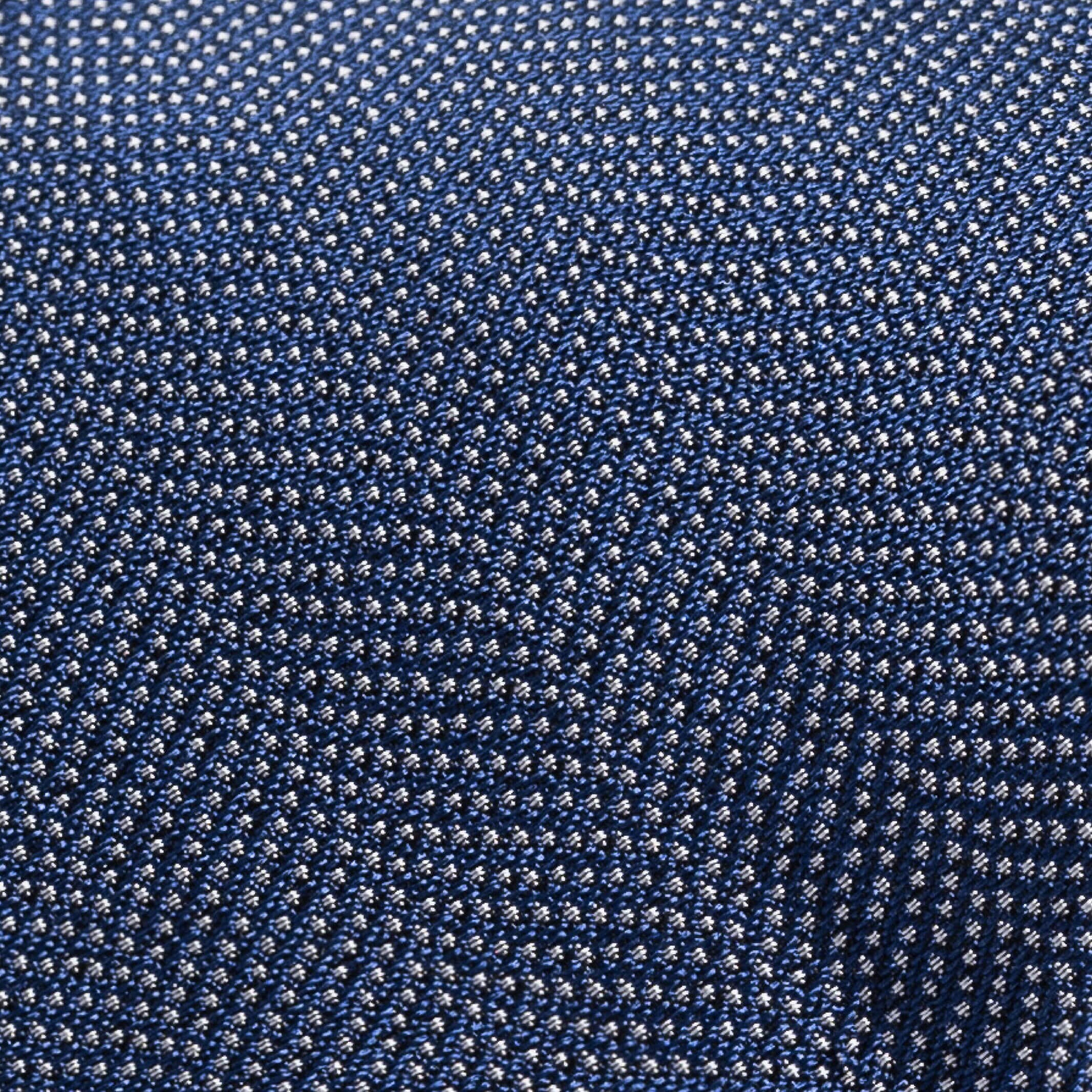 The Dark Blue Pavone Silk Tie Tie- Ledbury