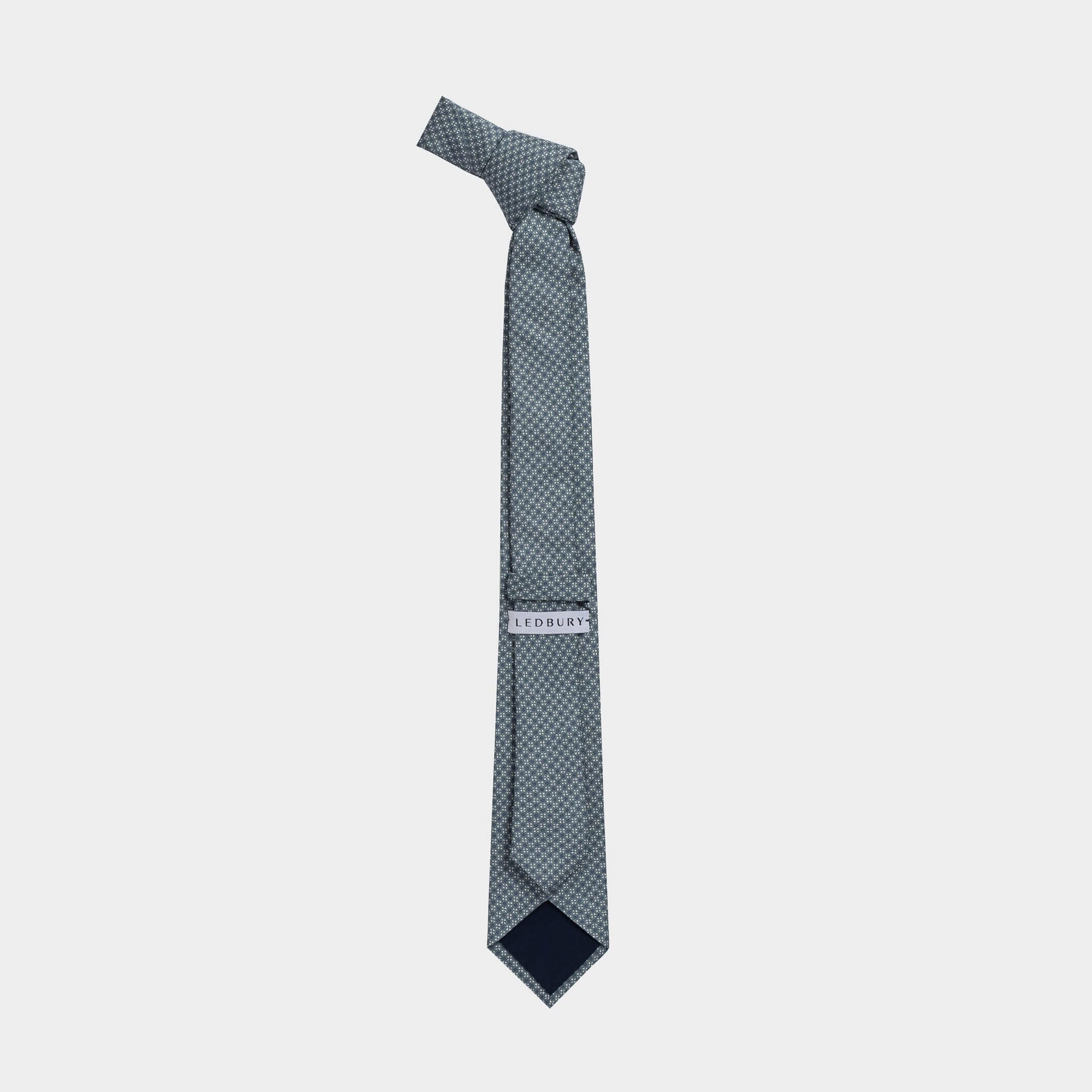 The Sea Green Basile Silk Tie Tie- Ledbury