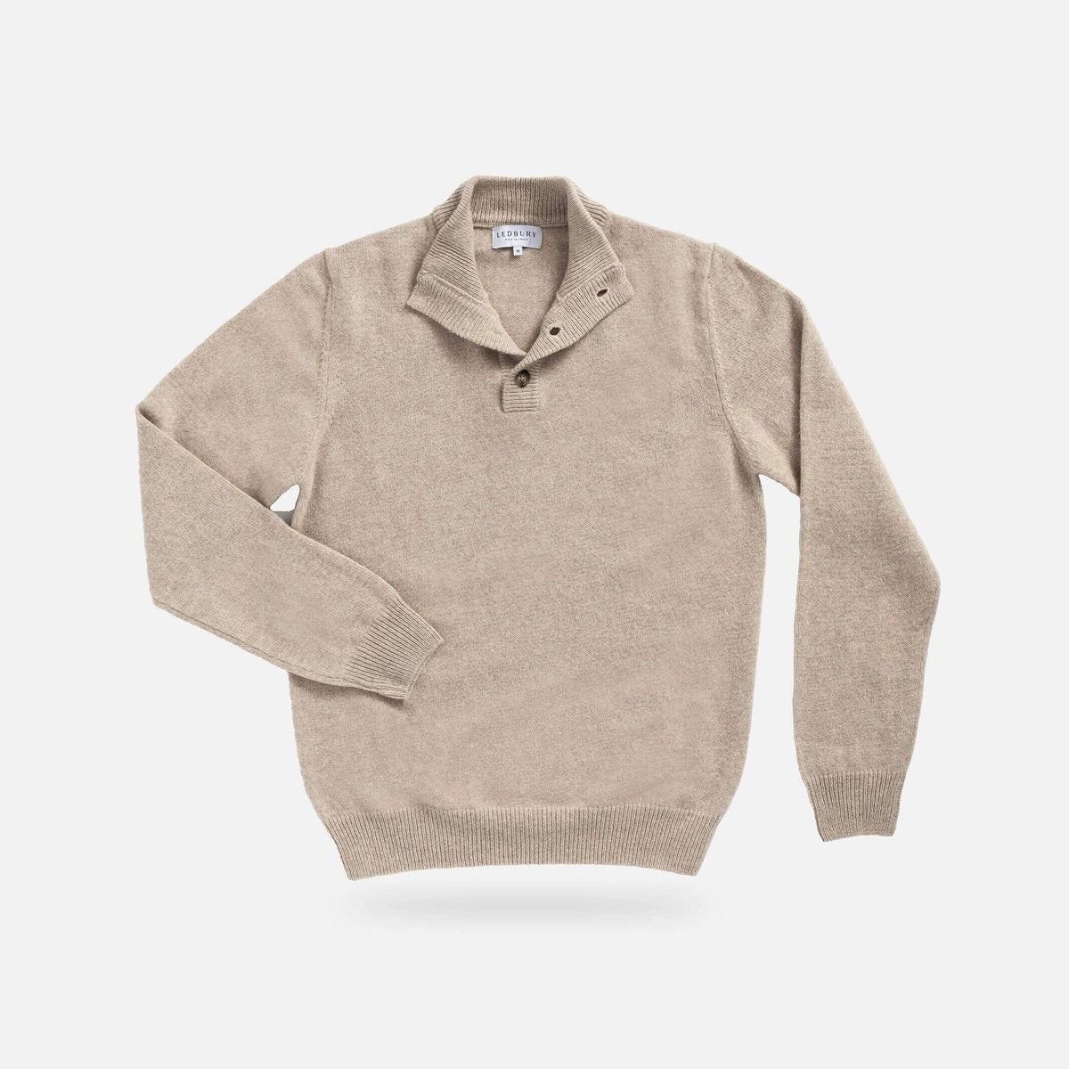 The Camel Heather Brewer Mock Neck Sweater – Ledbury