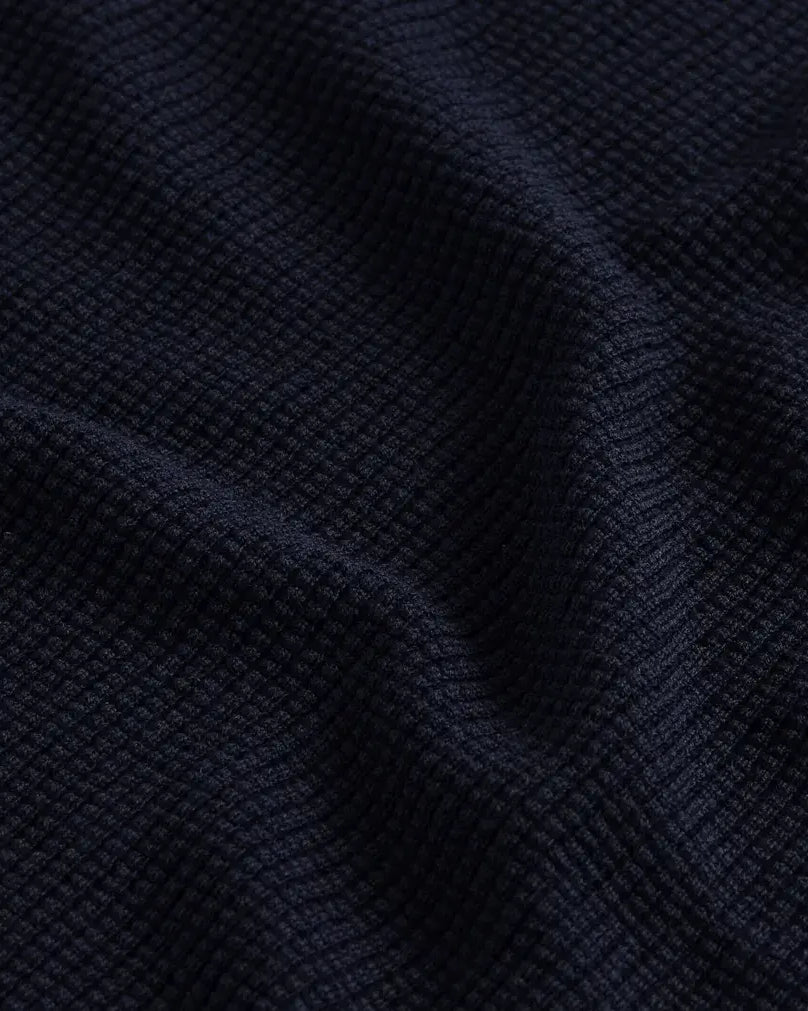 The Navy Walden Thermal Crew Sweater Sweater- Ledbury