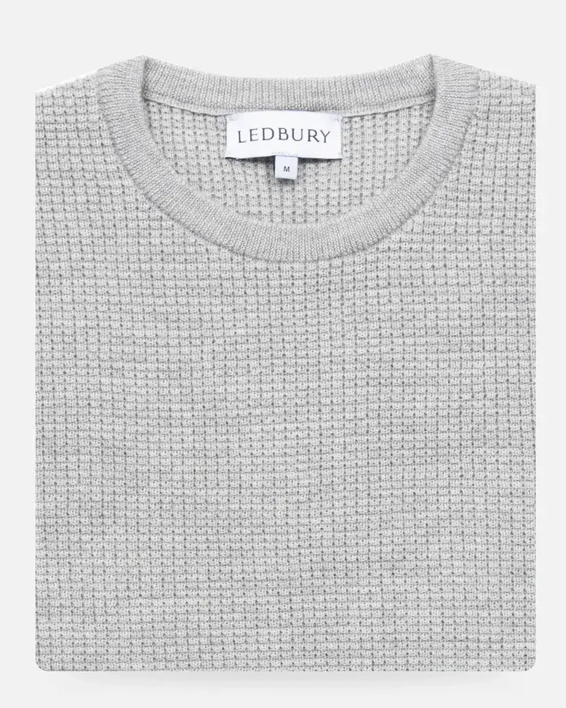 The Light Grey Heather Walden Thermal Crew Sweater Sweater- Ledbury