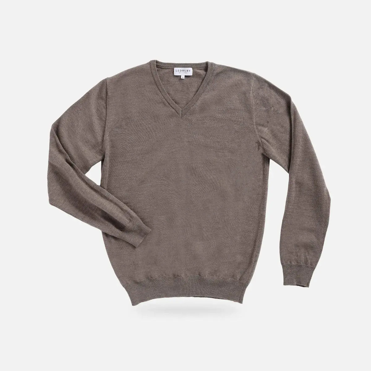 The Brown Heather Emmons V-Neck Sweater – Ledbury