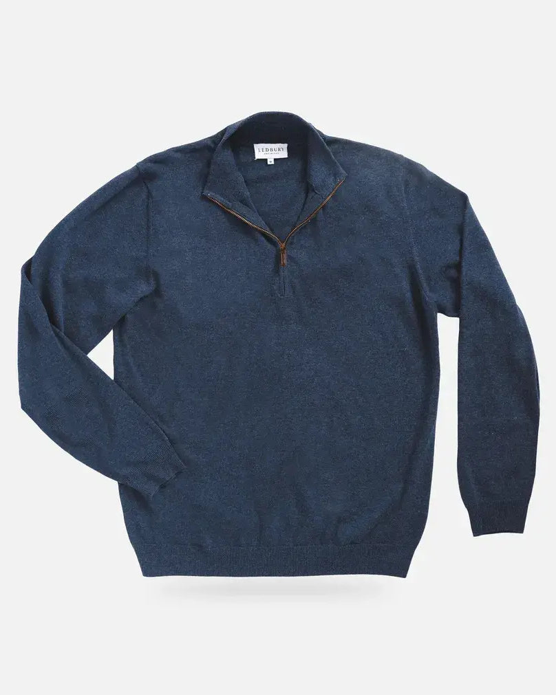 The Cadet Blue Easterley Pullover Sweater Sweater- Ledbury
