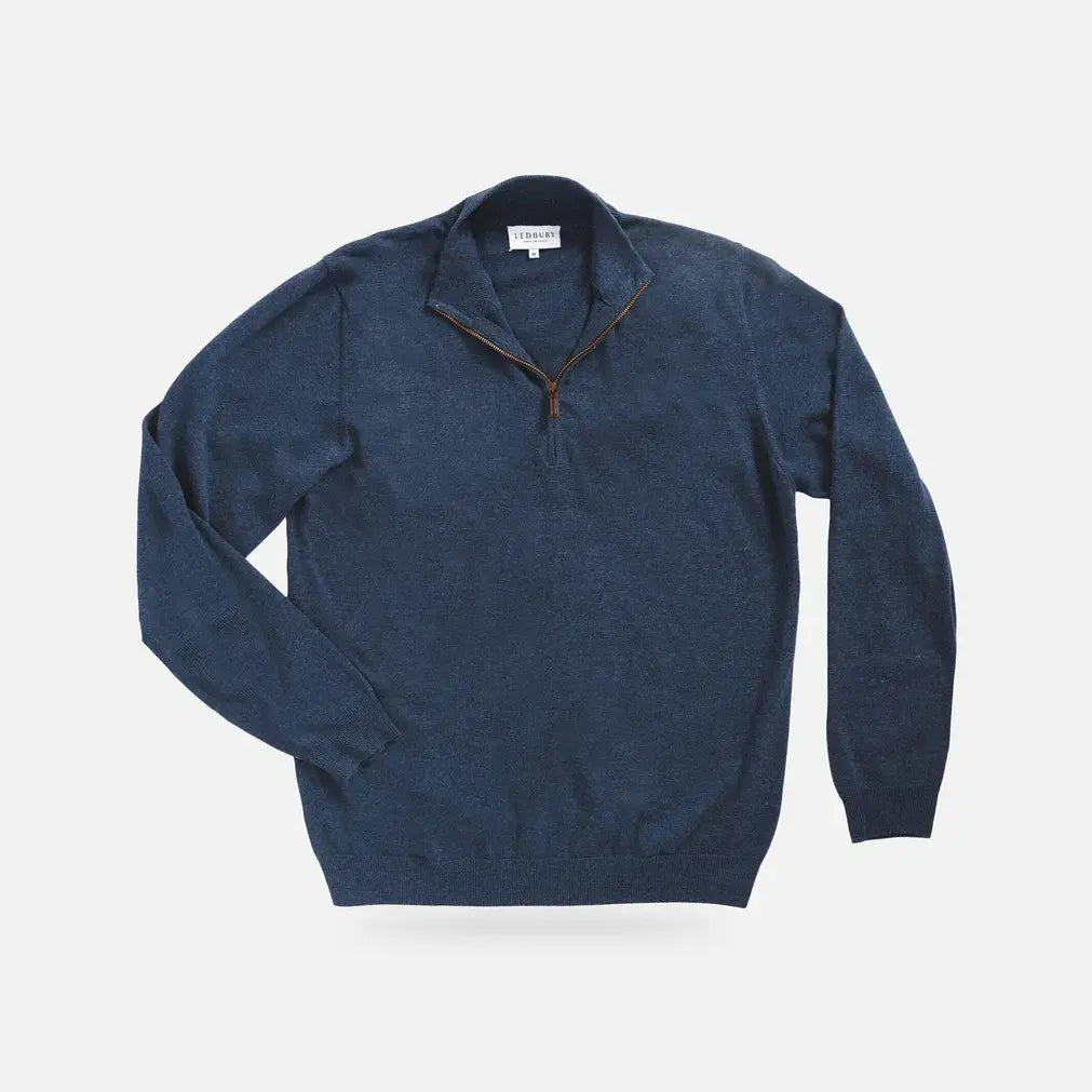 The Cadet Blue Easterley Pullover Sweater Sweater- Ledbury
