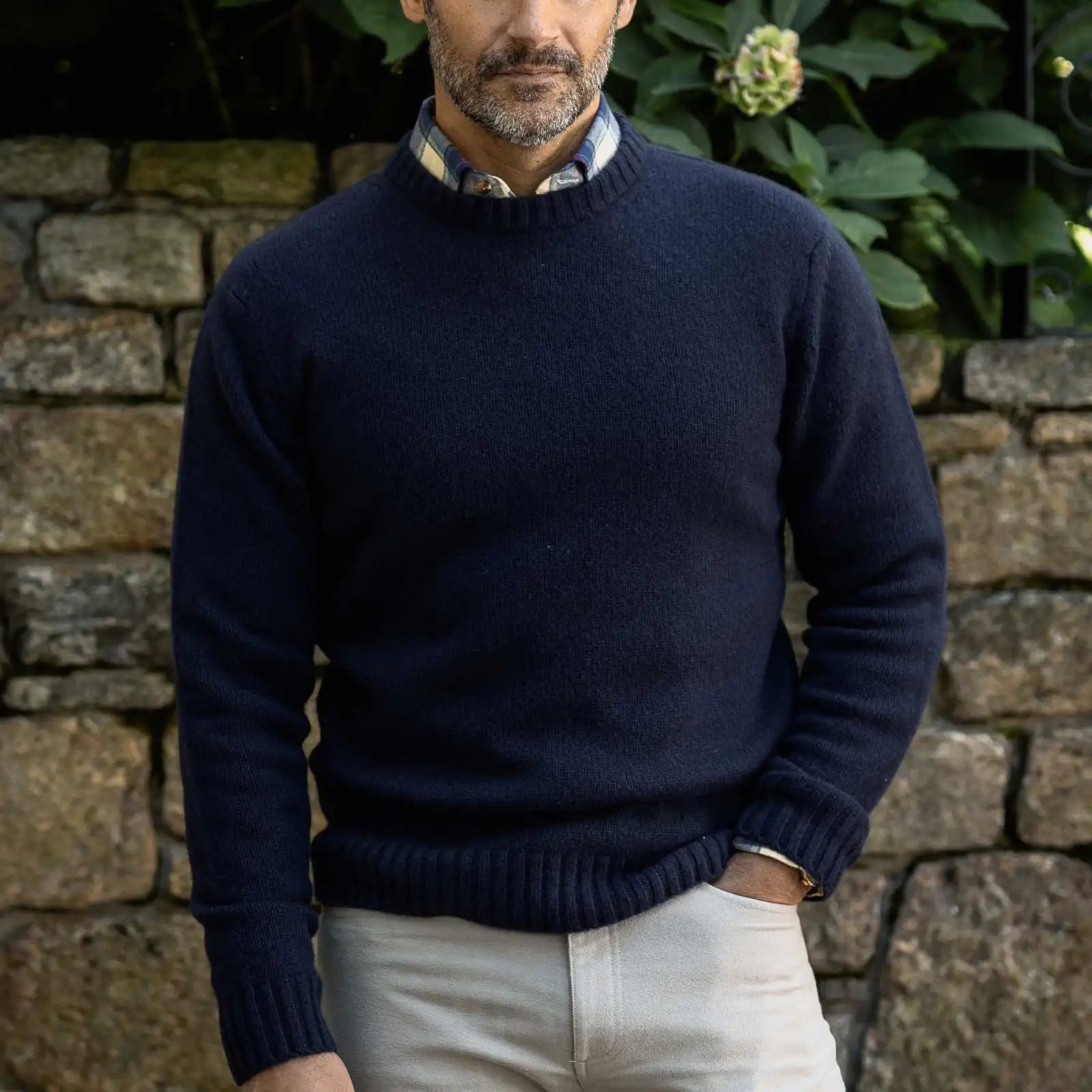 The Navy Boden Crew Sweater Sweater- Ledbury