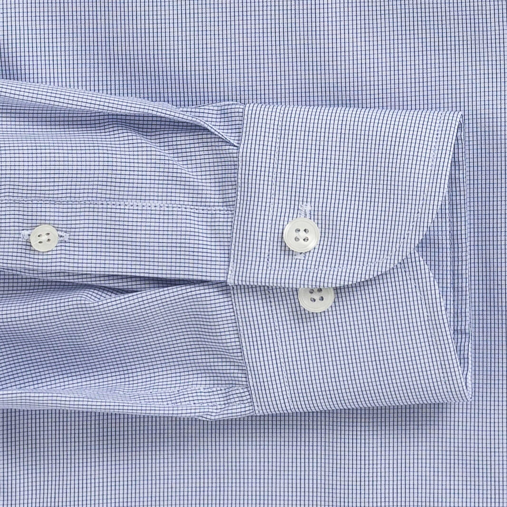 The Navy Mayfair Check Dress Shirt Dress Shirt- Ledbury