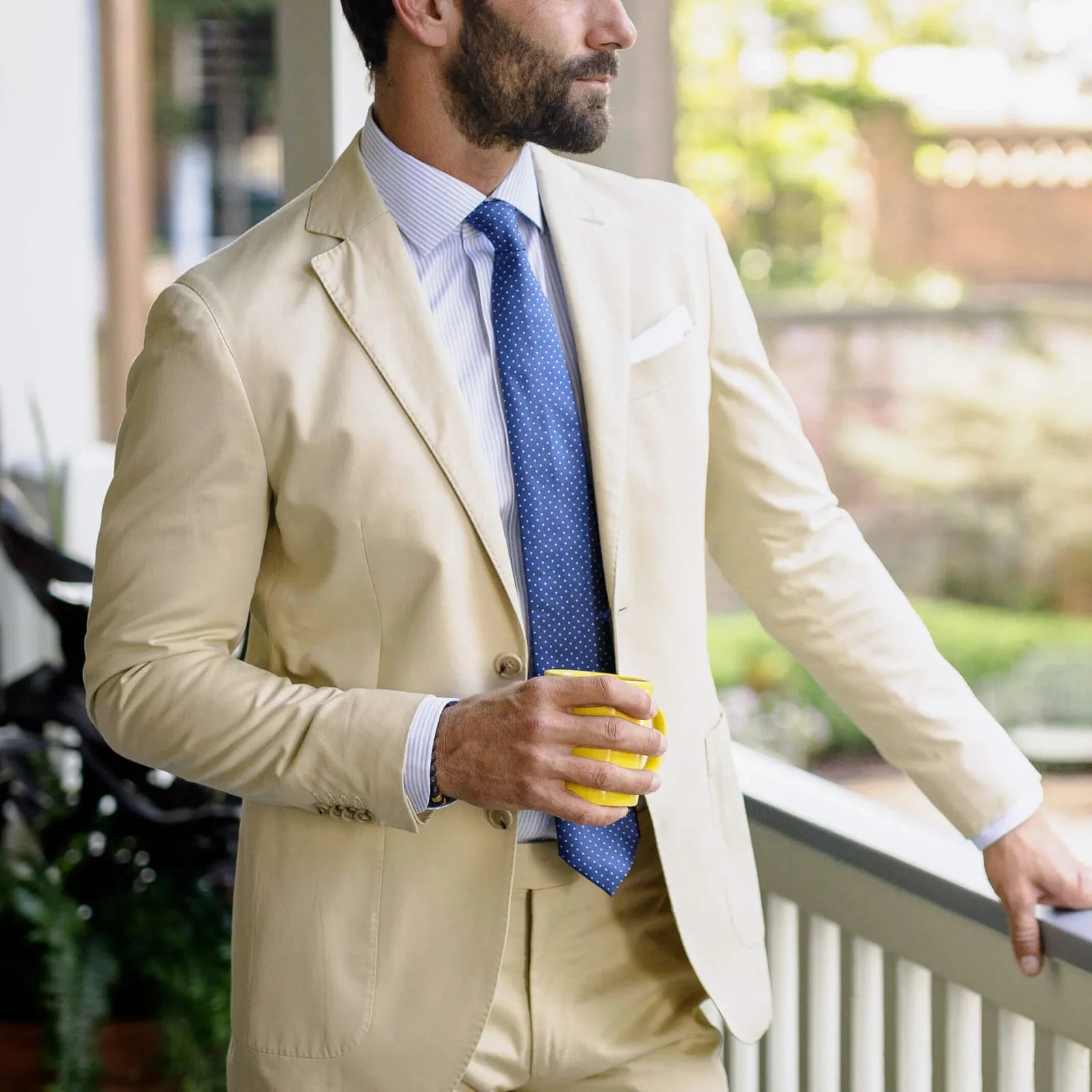 The Blue Kent Stripe Custom Shirt Custom Dress Shirt- Ledbury