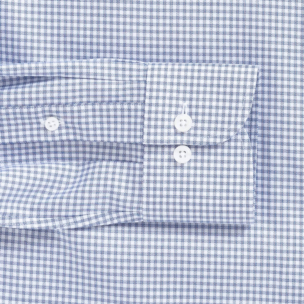 The Blue Glasper Check Custom Shirt Custom Dress Shirt- Ledbury