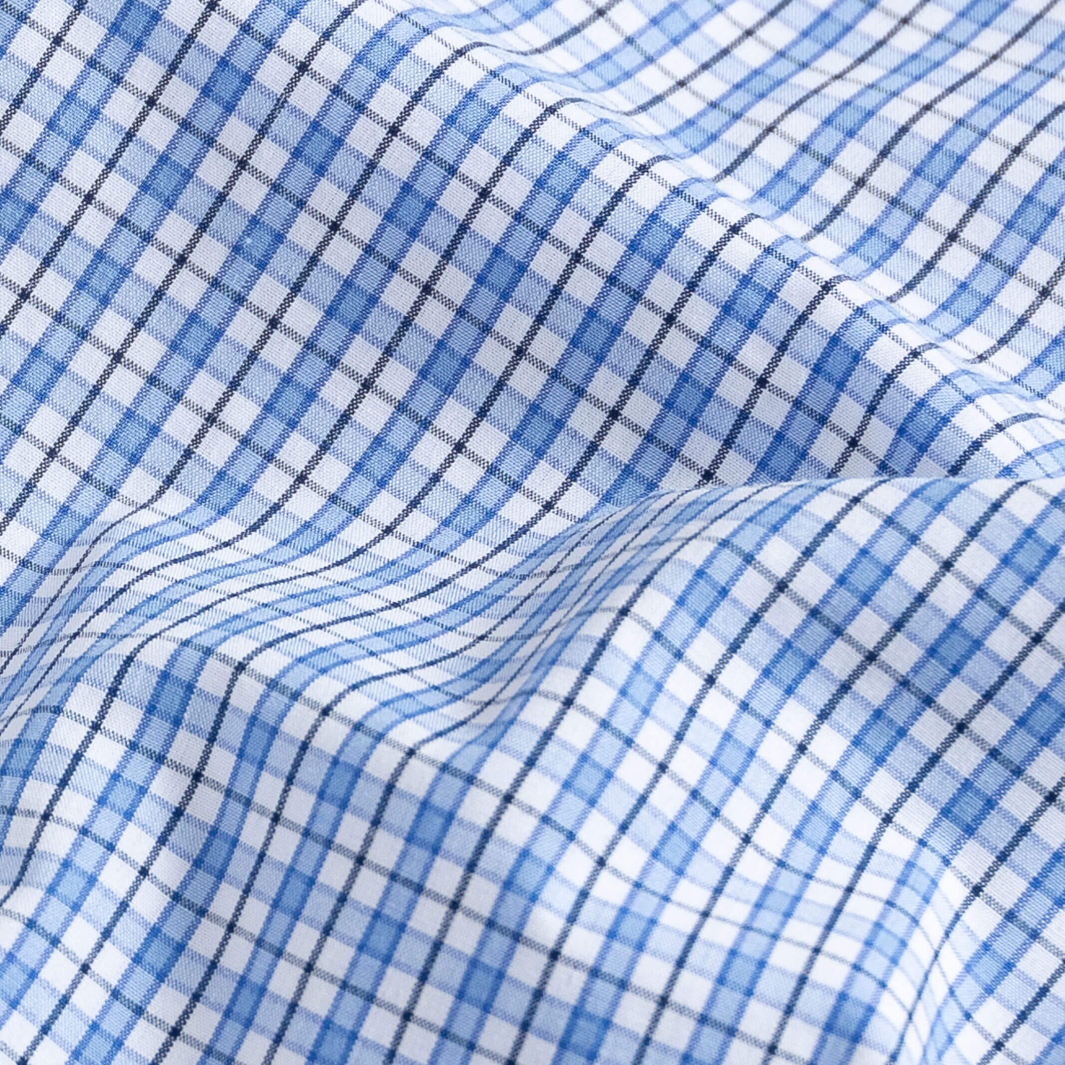 The Blue Carlough Check Dress Shirt Dress Shirt- Ledbury