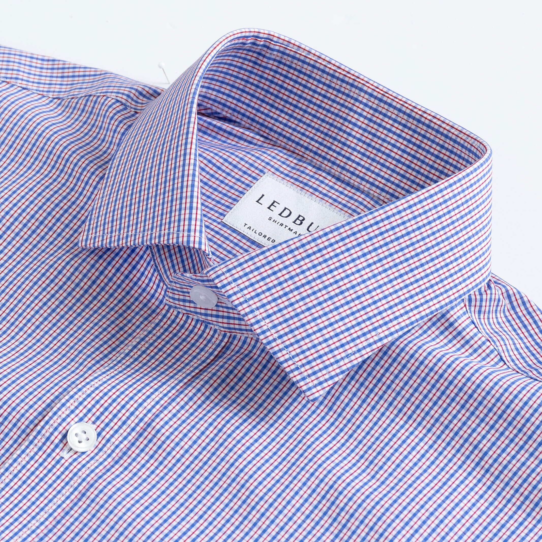 The Red Simmons Check Dress Shirt Dress Shirt- Ledbury