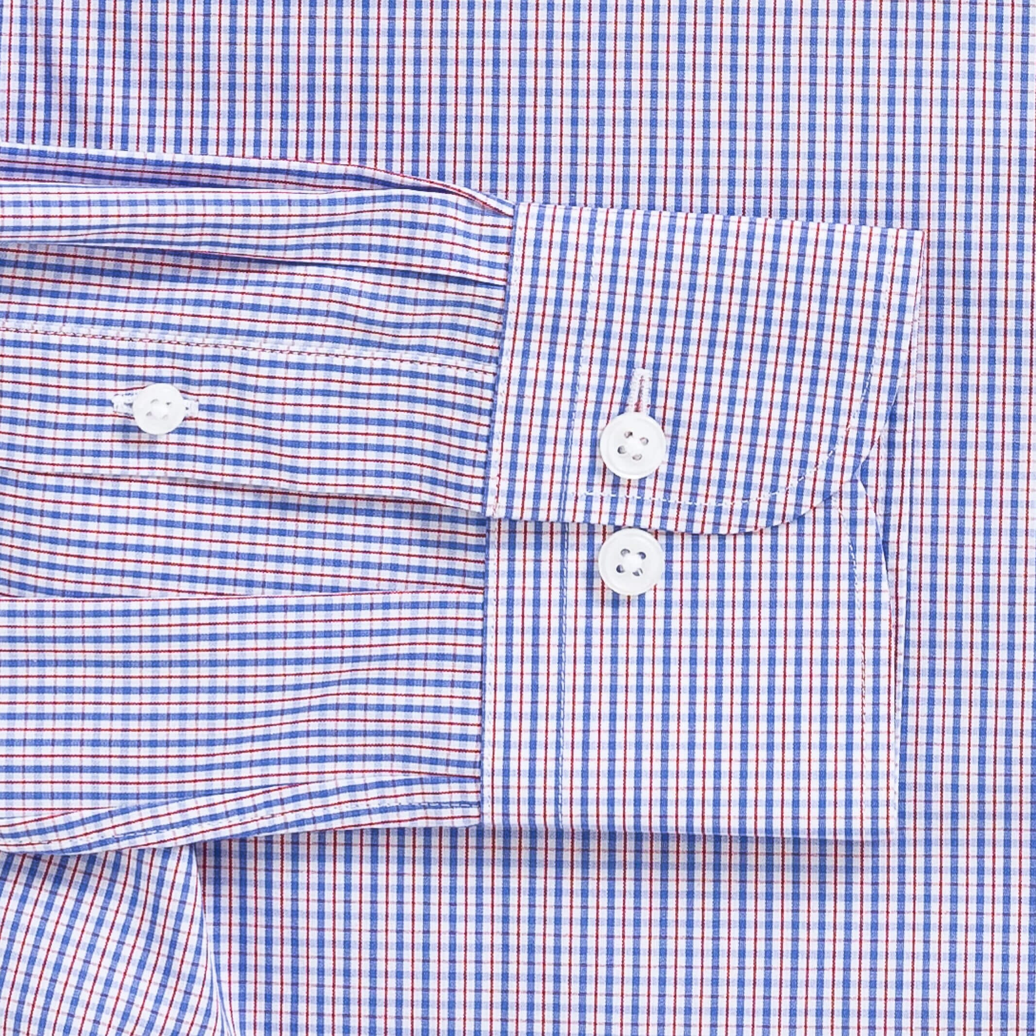 The Red Simmons Check Dress Shirt Dress Shirt- Ledbury