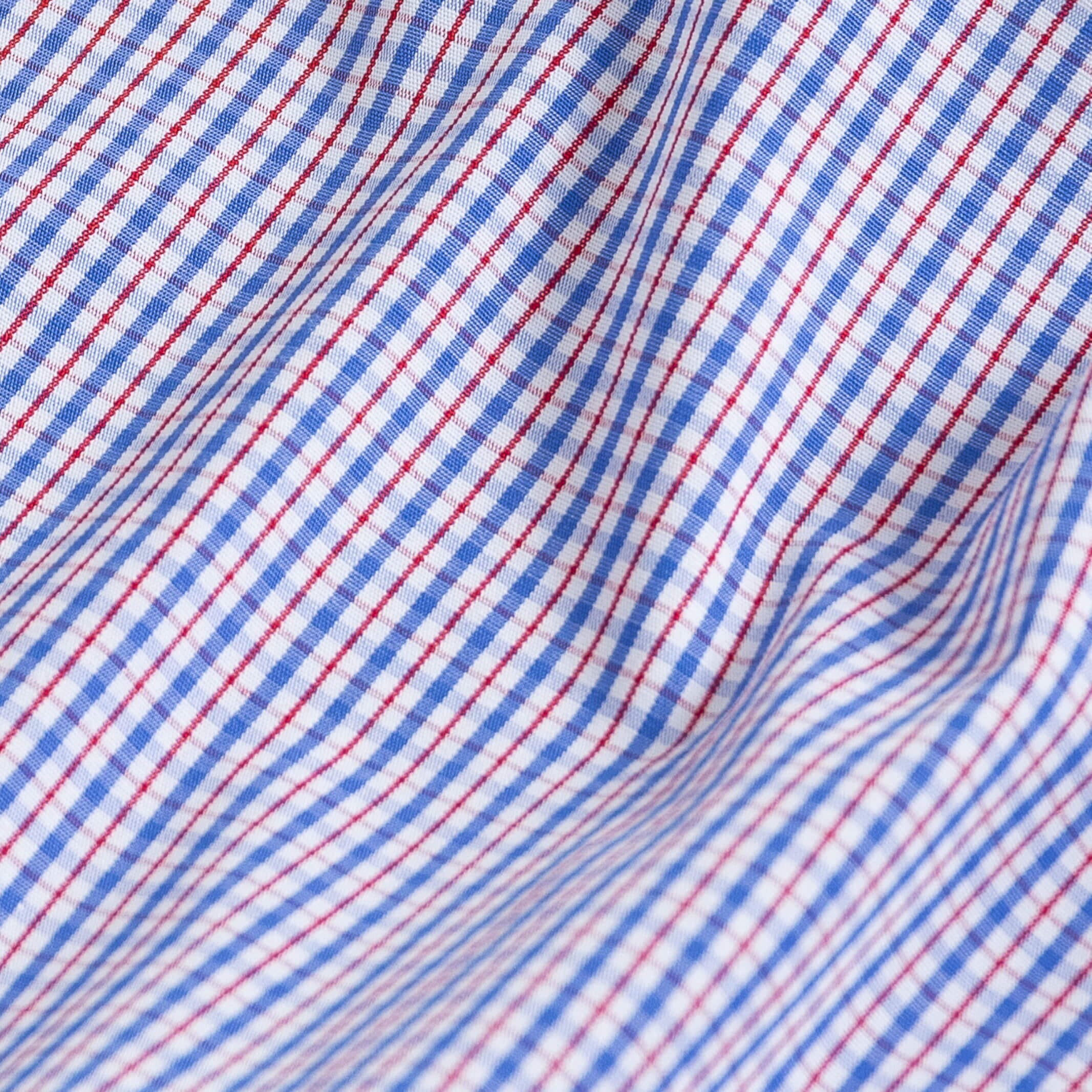 The Red Simmons Check Dress Shirt Dress Shirt- Ledbury
