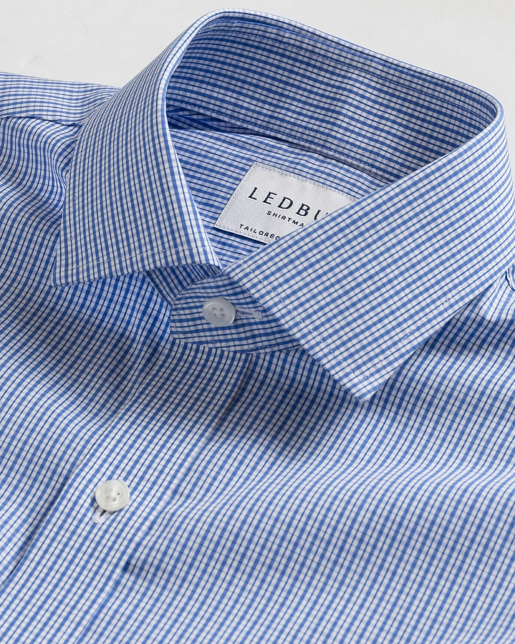 The Blue Simmons Check Dress Shirt Dress Shirt- Ledbury