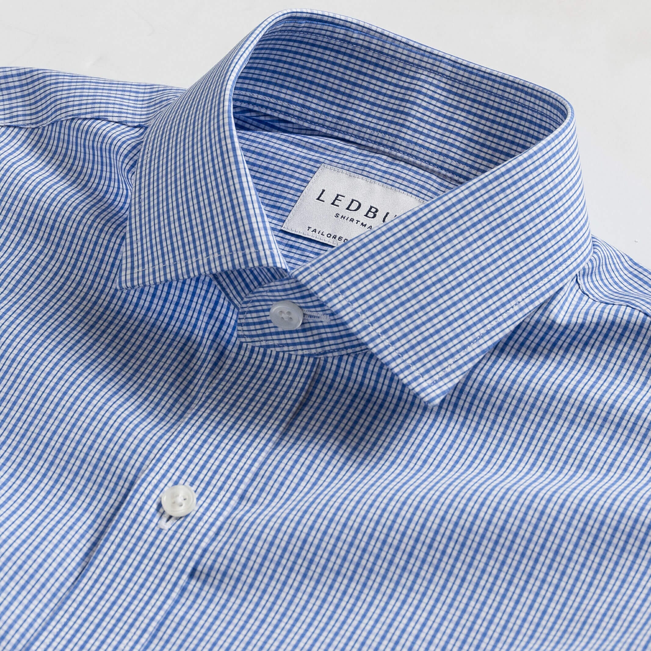 The Blue Simmons Check Dress Shirt Dress Shirt- Ledbury