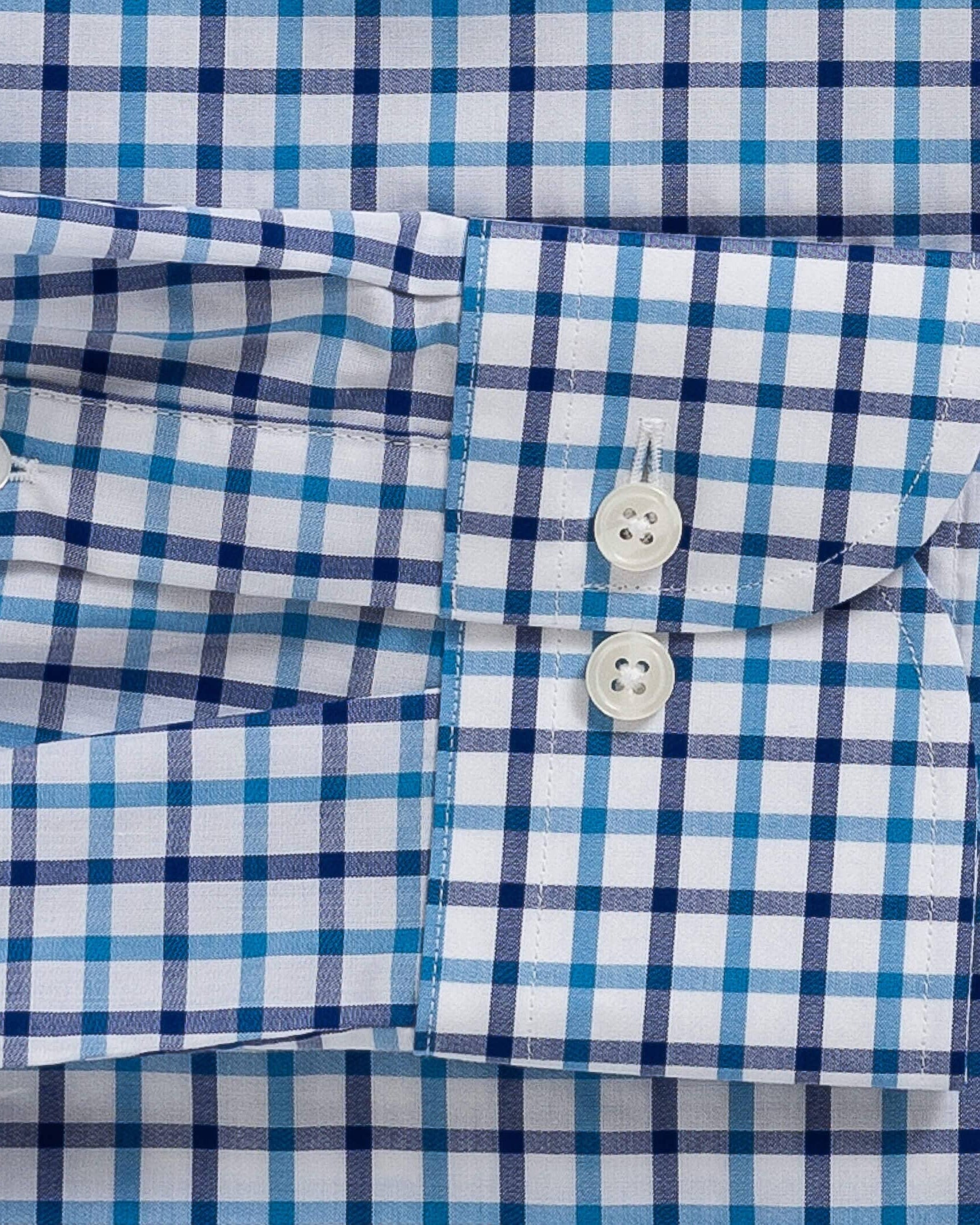 The Blue Hester Check Dress Shirt Dress Shirt- Ledbury