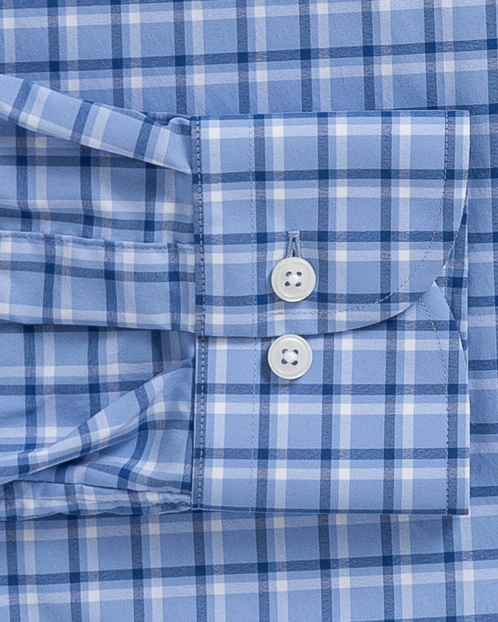 The Blue Brimfield Tattersall Stretch Dress Shirt Dress Shirt- Ledbury