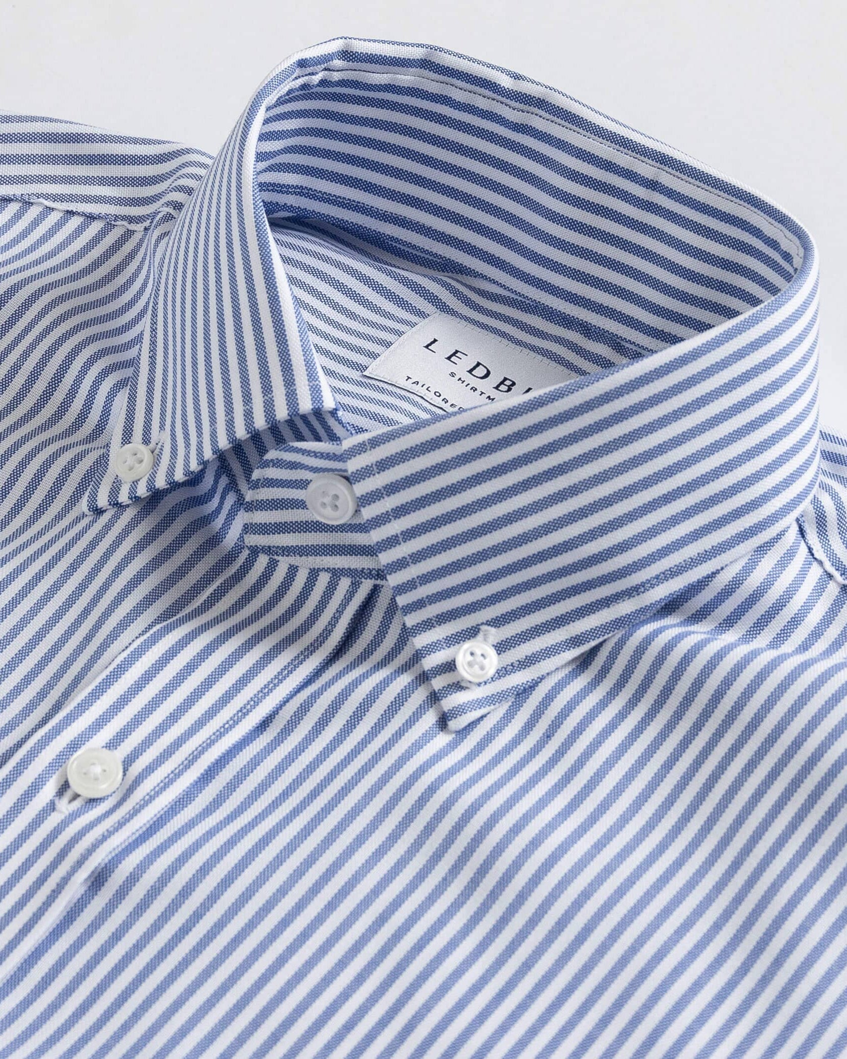 The Blue Deblin Oxford Stripe Dress Shirt Dress Shirt- Ledbury