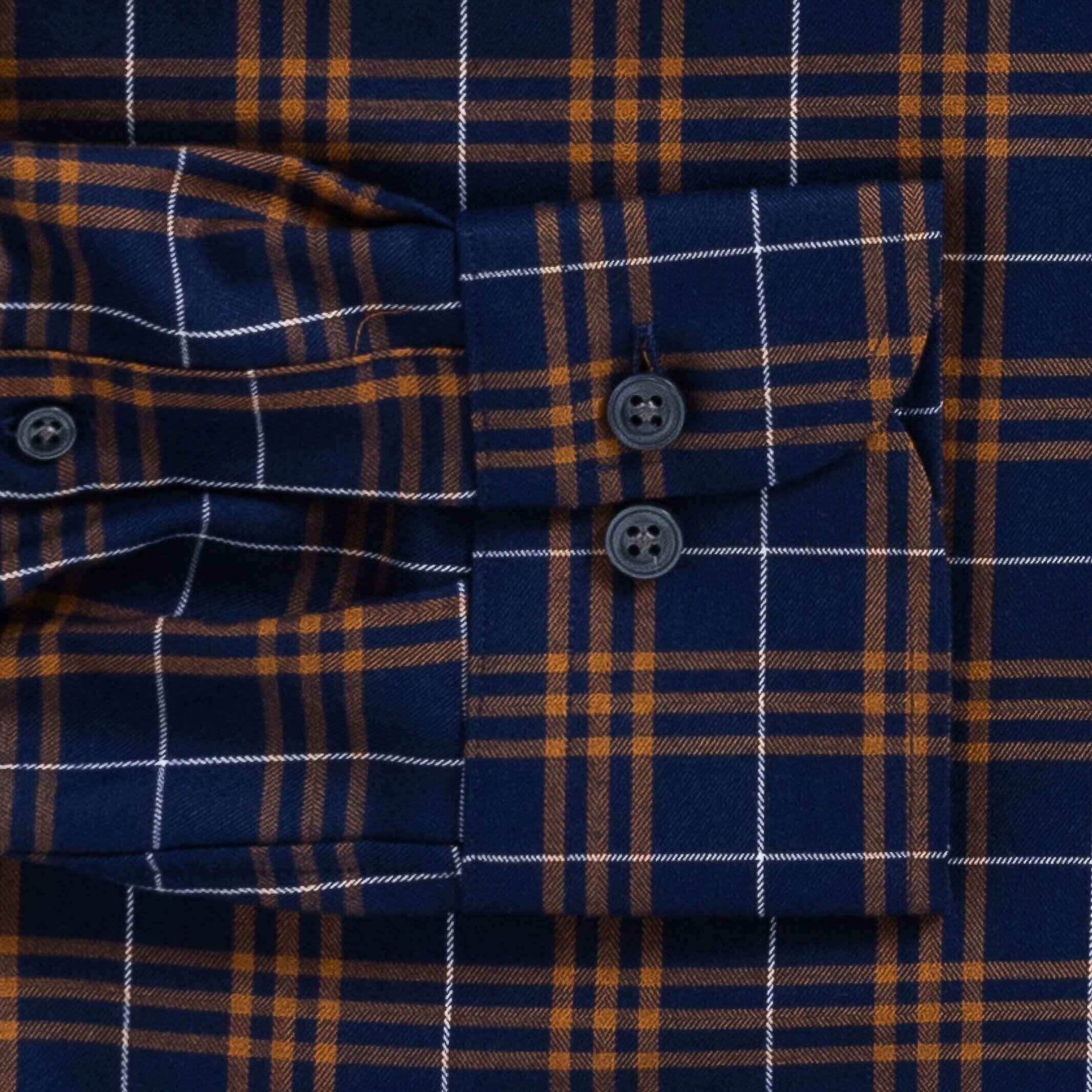 The Copper Eldridge Plaid Custom Shirt Custom Casual Shirt- Ledbury