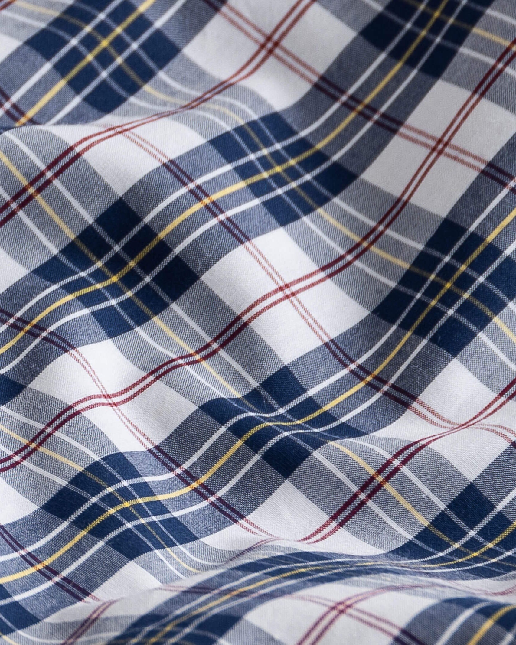 The Navy Bennet Plaid Casual Shirt Casual Shirt- Ledbury