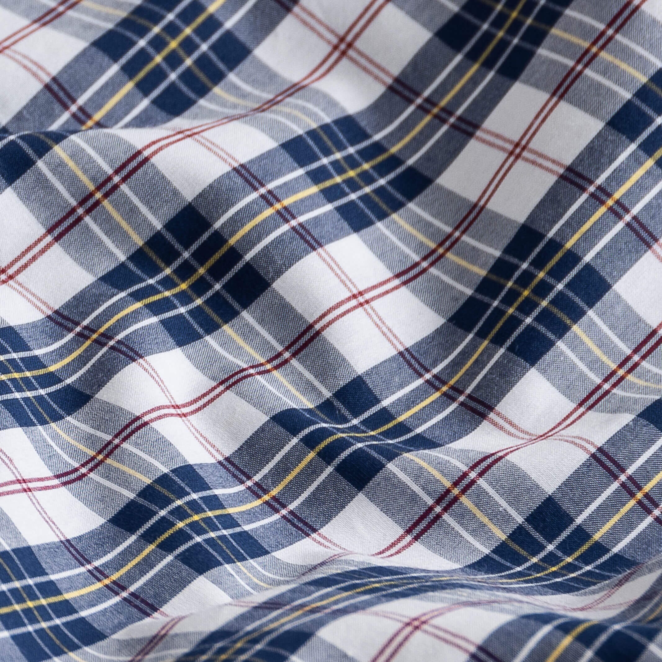 The Navy Bennet Plaid Casual Shirt Casual Shirt- Ledbury