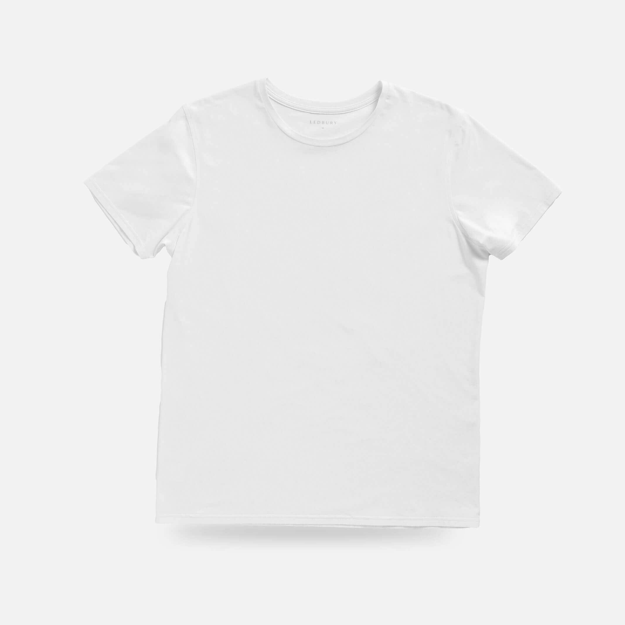 The White Crew Neck T-Shirt Custom Undershirt- Ledbury
