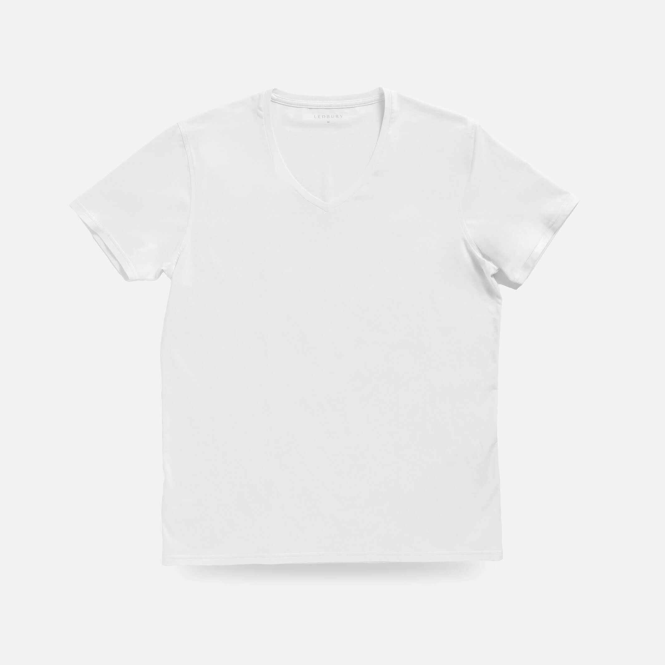 The White V Neck Undershirt Custom Undershirt- Ledbury
