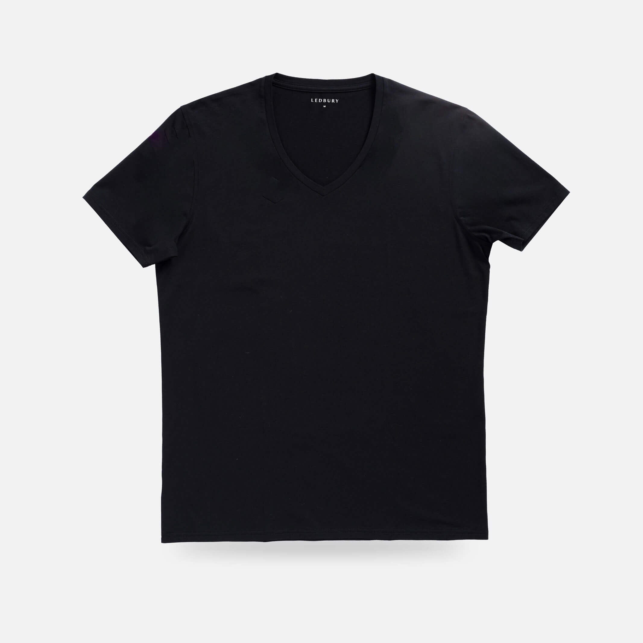 The Black V Neck Undershirt Custom Undershirt- Ledbury