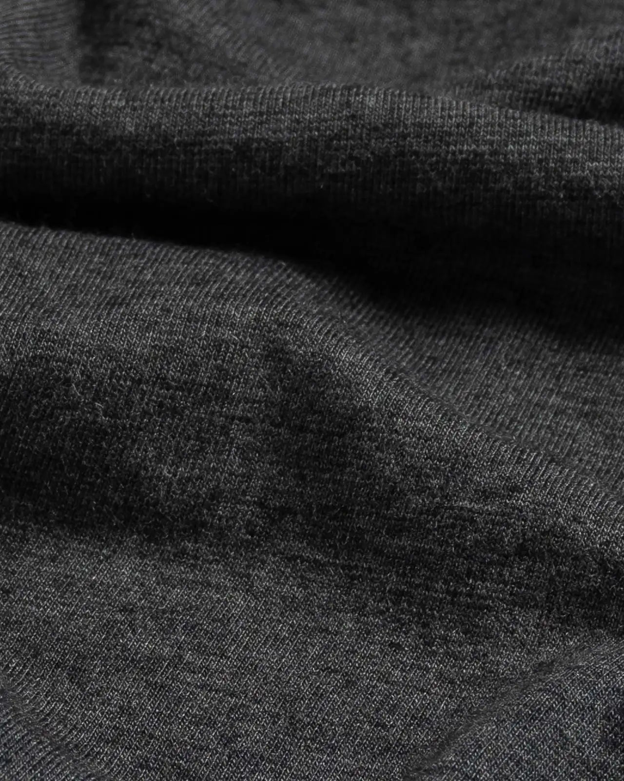 Cotton-modal fabric detail of Ledbury Freeman Sport Quarter Zip in Charcoal Grey
