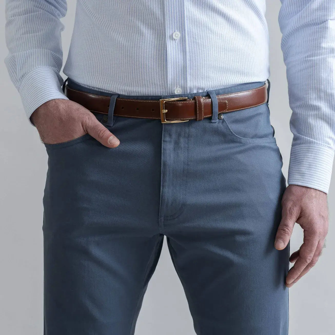 The Slate Blue Franklin 5 Pocket Custom Pant Custom Pant- Ledbury