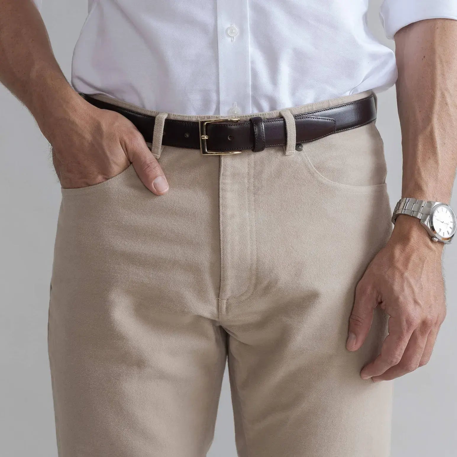 The Tan Moleskin Franklin 5 Pocket Custom Pant Custom Pant- Ledbury