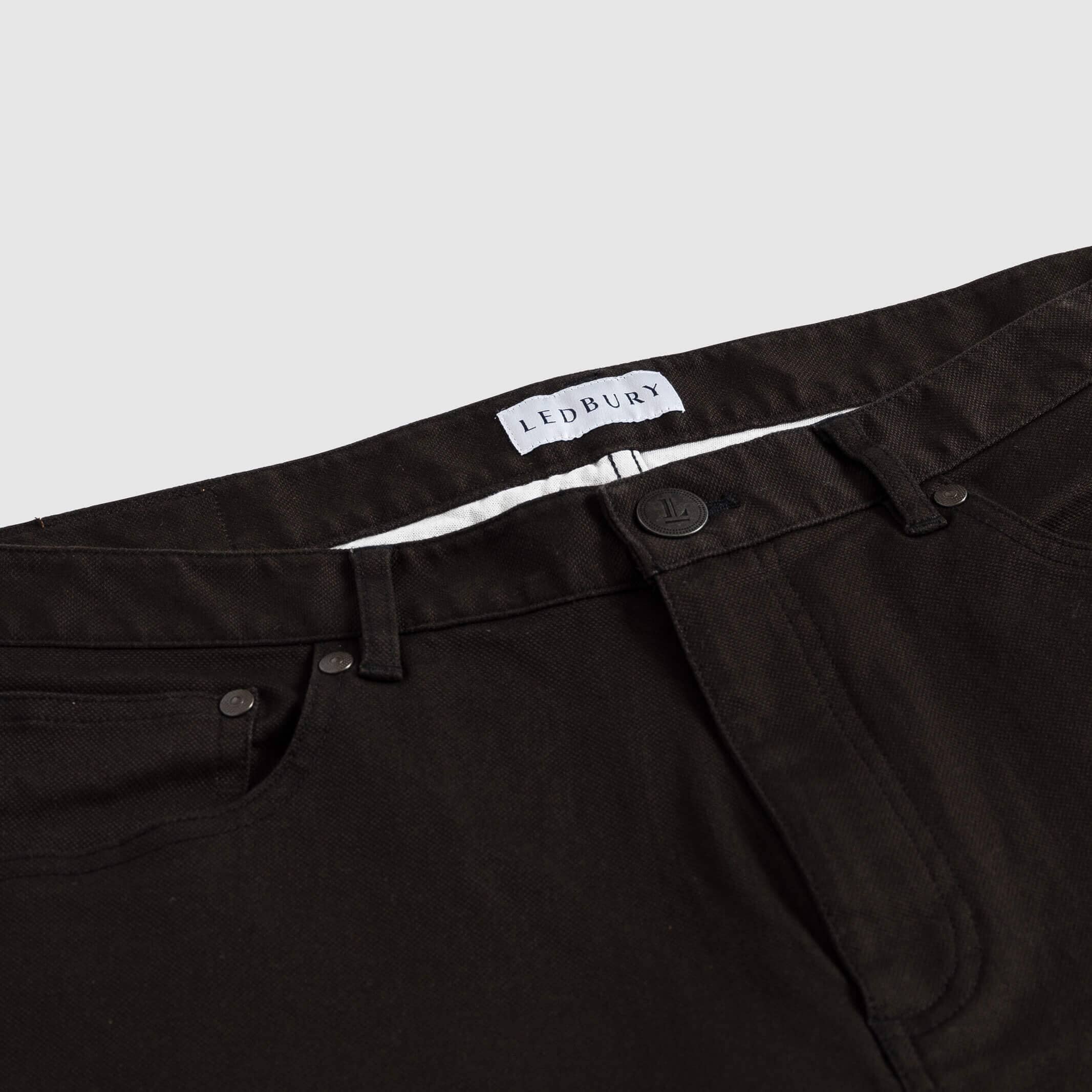 The Brown Stretch Canvas Franklin 5 Pocket Custom Pant Custom Pant- Ledbury