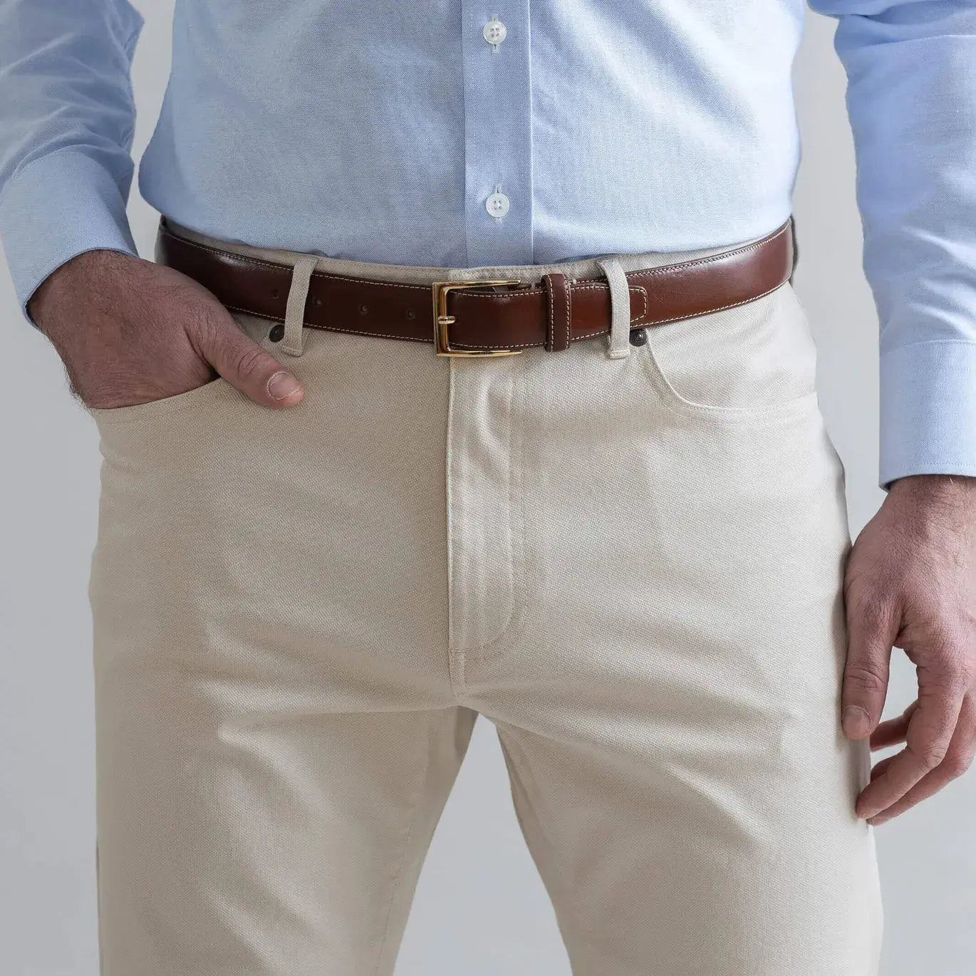 The Tan Stretch Canvas Franklin 5 Pocket Custom Pant Custom Pant- Ledbury