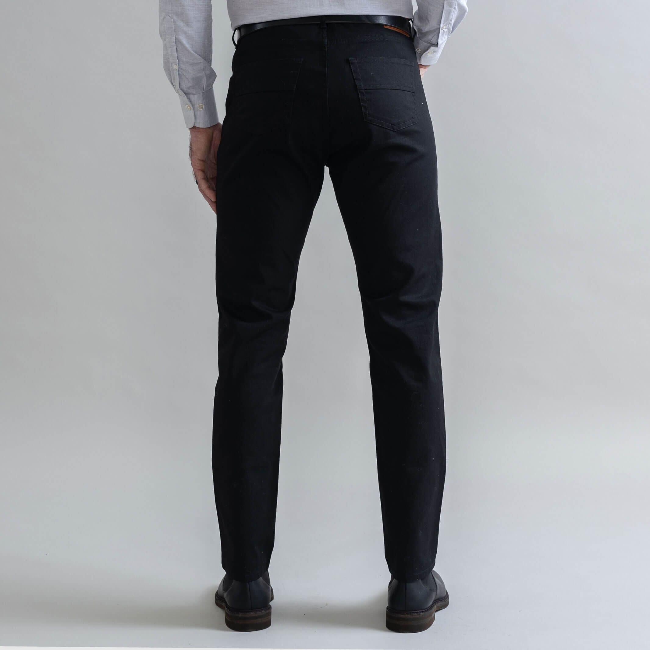 The Black Stretch Canvas Franklin 5 Pocket Custom Pant Custom Pant- Ledbury