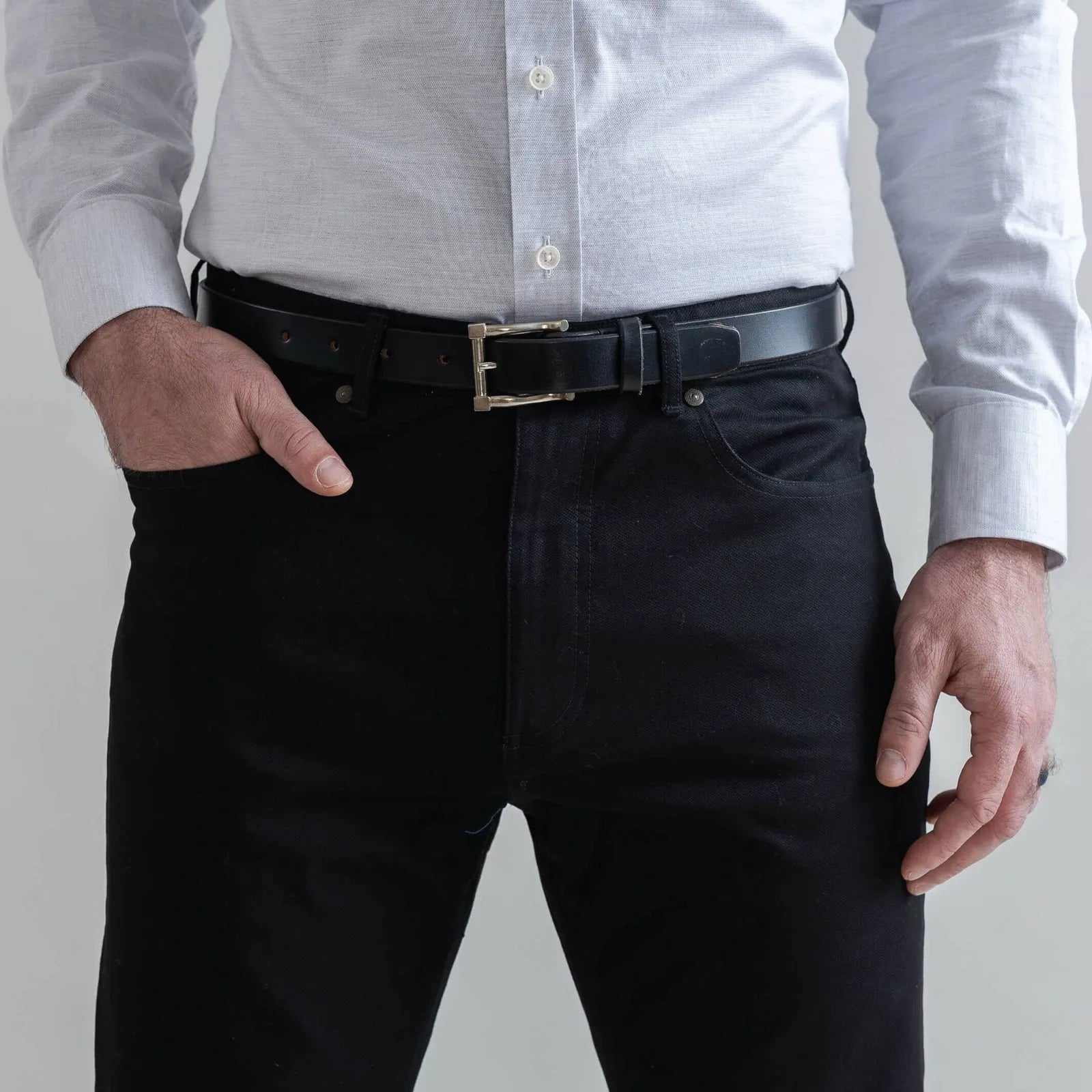 The Black Stretch Canvas Franklin 5 Pocket Custom Pant Custom Pant- Ledbury