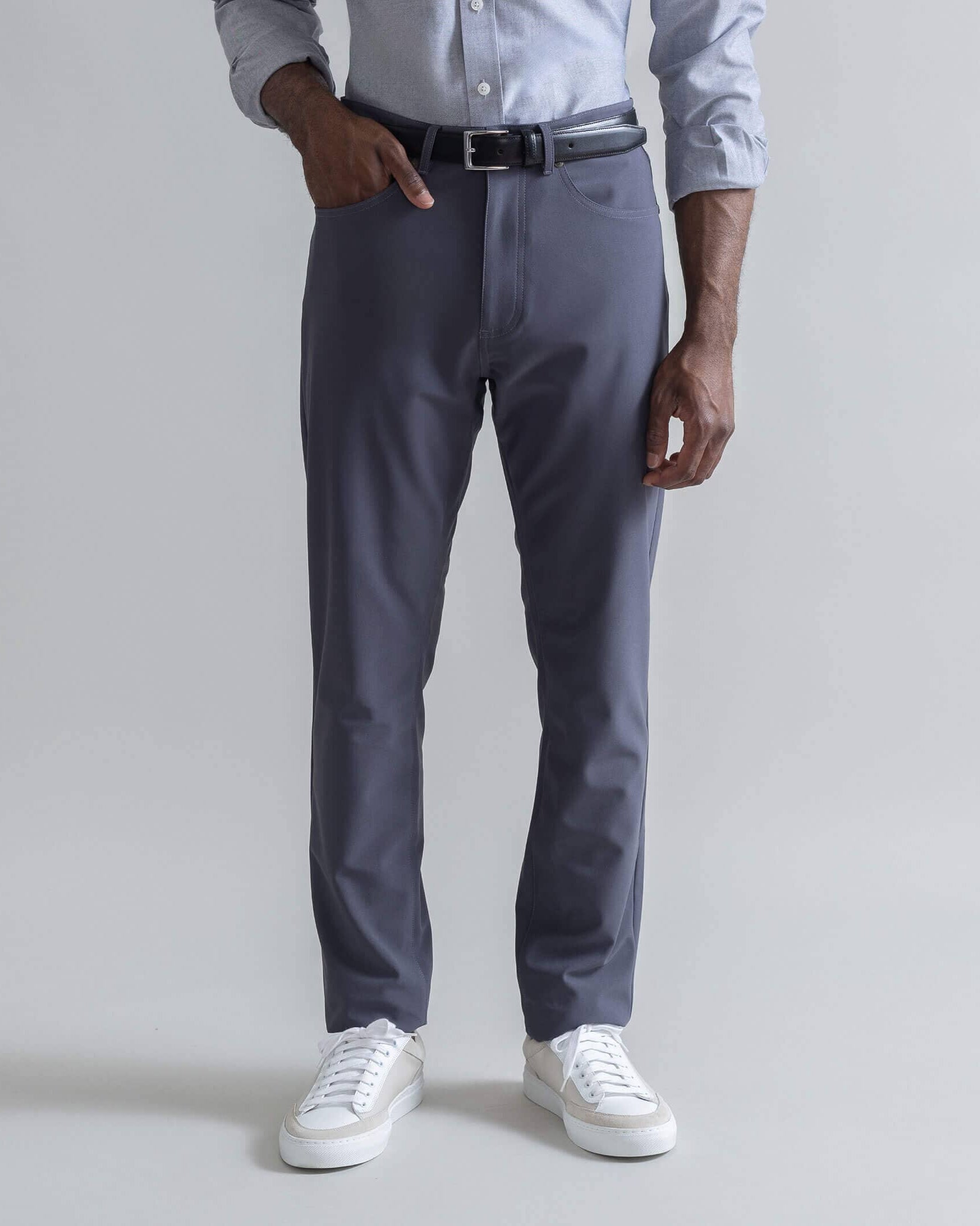 The Dark Grey Performance Stretch Franklin 5 Pocket Custom Pant Custom Pant- Ledbury